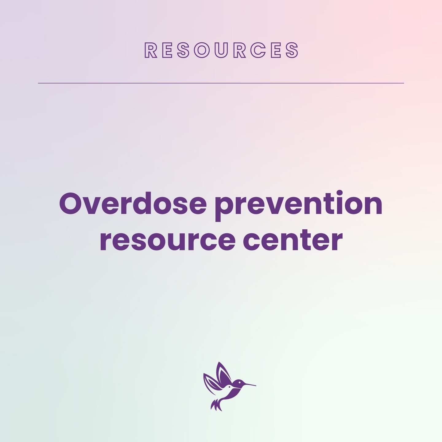 Overdose Prevention Resource Center (Copy)