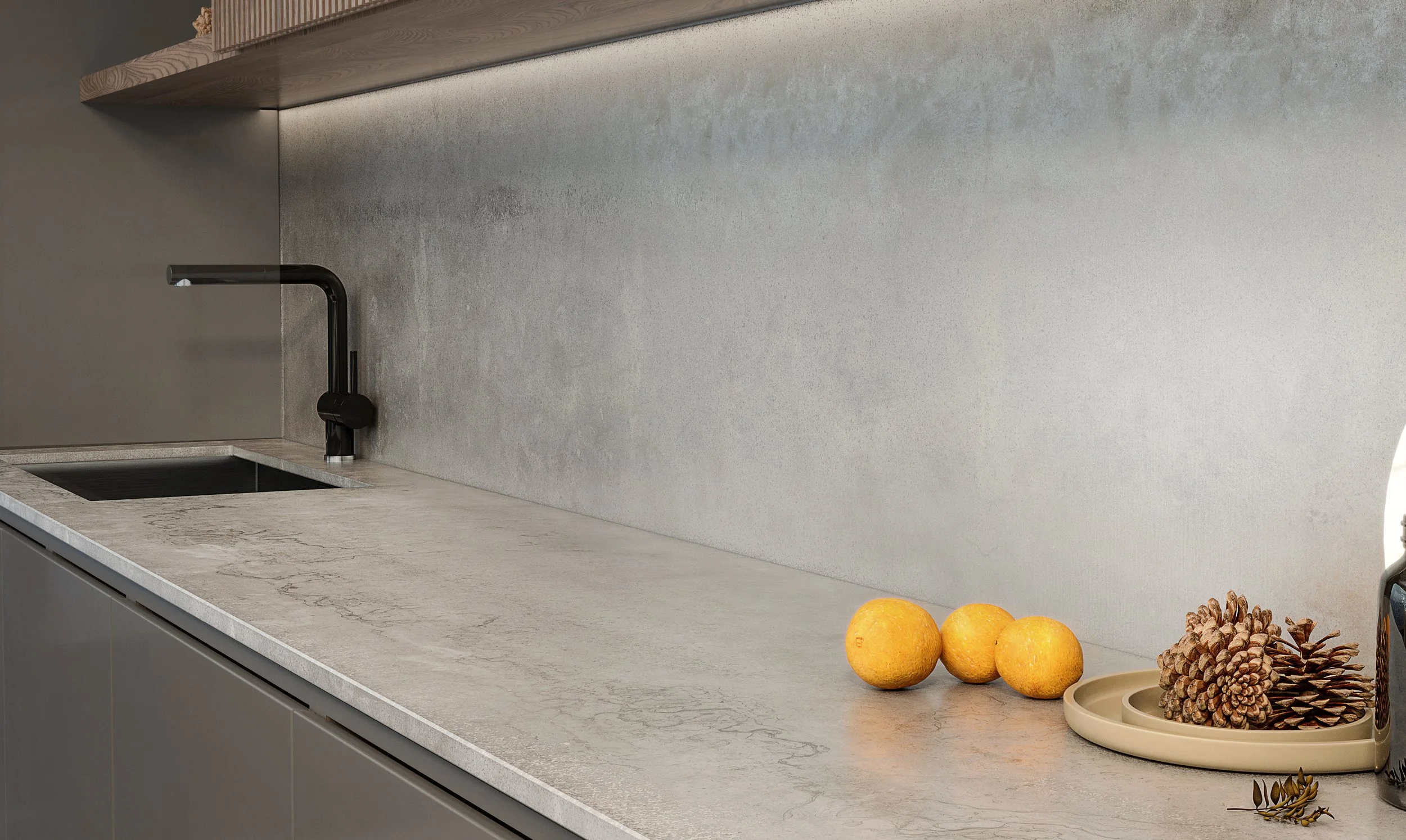 Titanium Silver 5' x 10' Porcelain Slab | CIERO