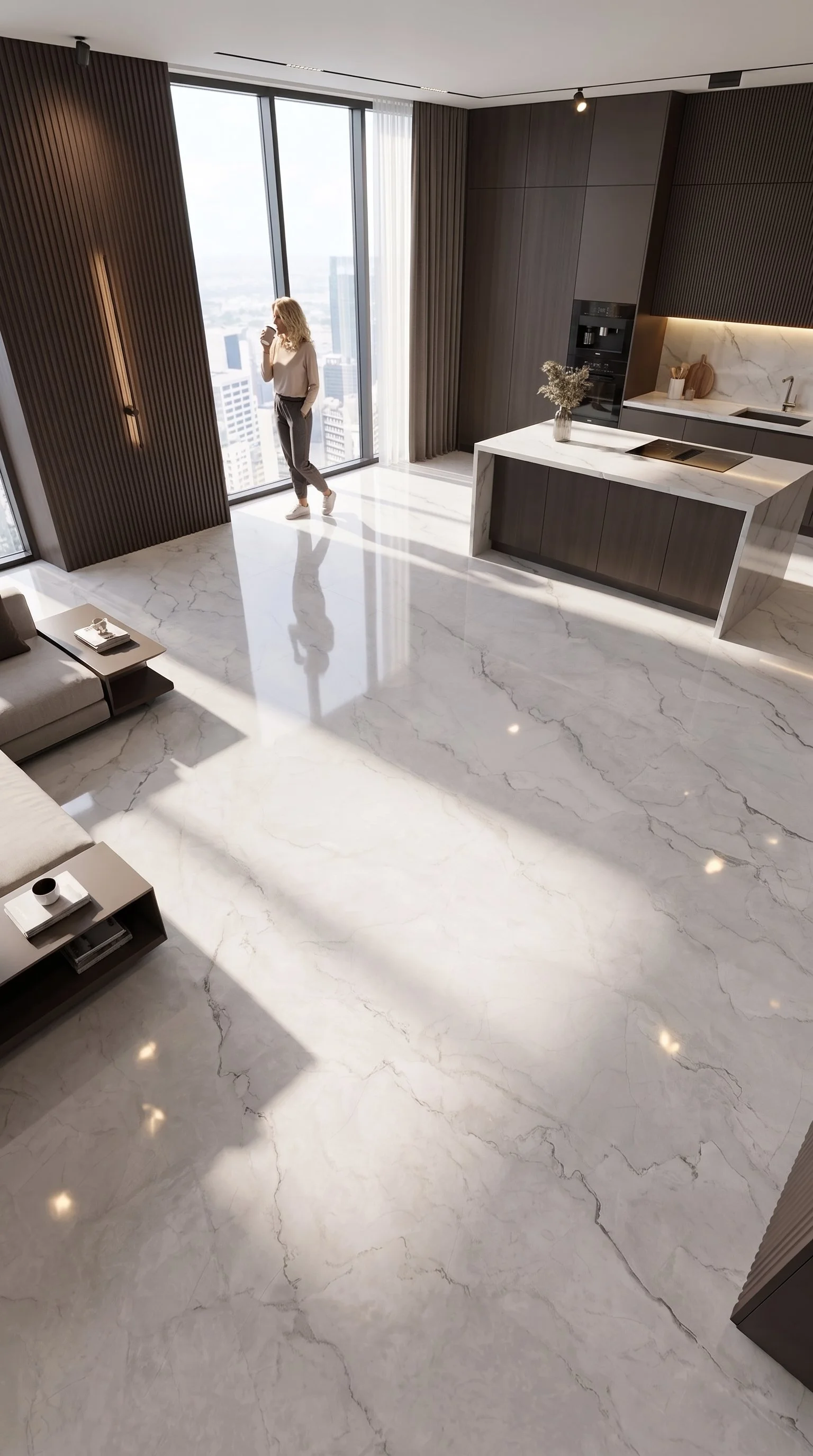 Statuario Dune 4' x 10' Porcelain Slab | CIERO