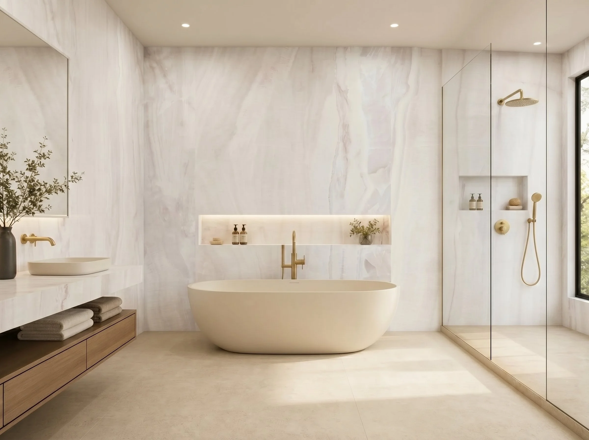 Polaris White 4' x 9' Porcelain Slab | CIERO