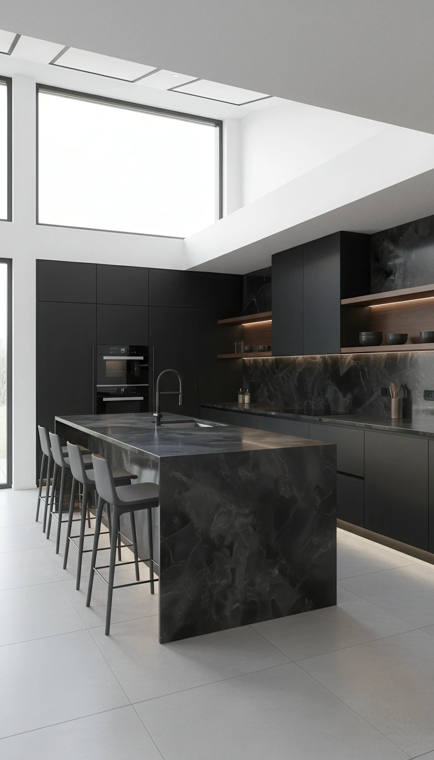 Onyx Noir 4x10 Porcelain Slab | CIERO