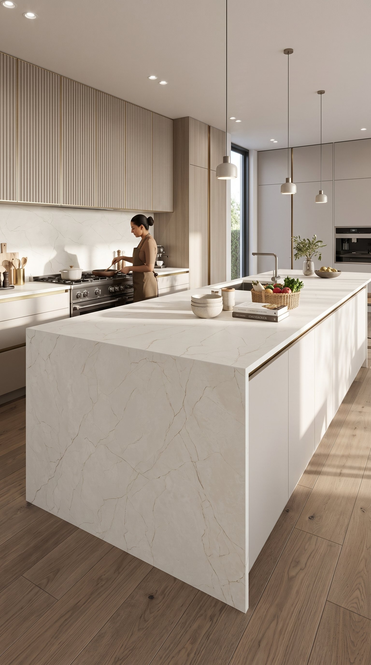 Lighting Beige 5' x 10' Porcelain Slab | CIERO
