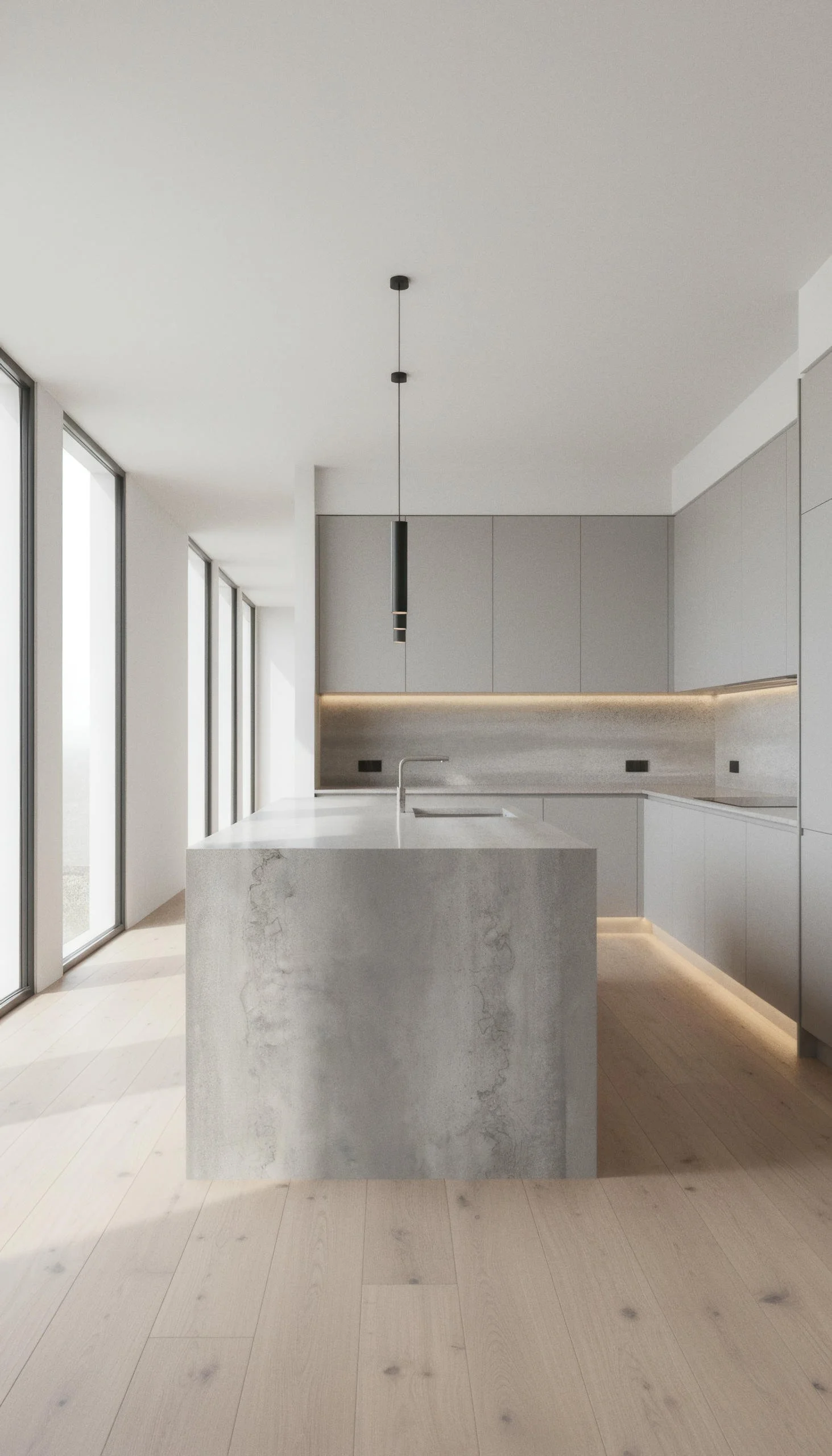 Titanium Silver 5x10 Porcelain Slab | CIERO