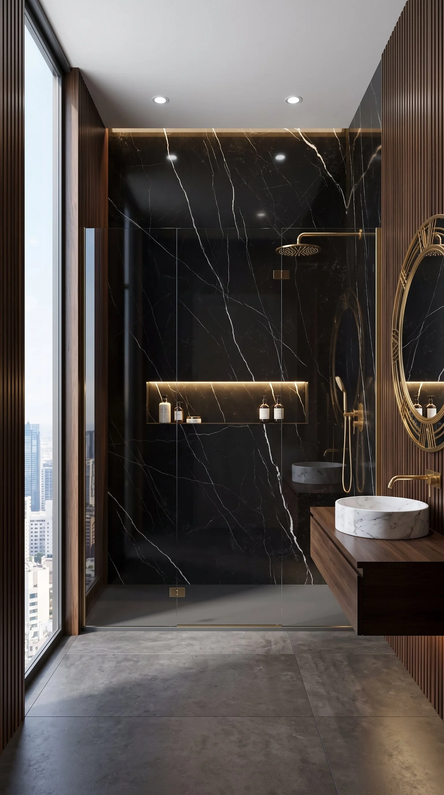 Nero Marquina 5' x 10' Porcelain Slab | CIERO