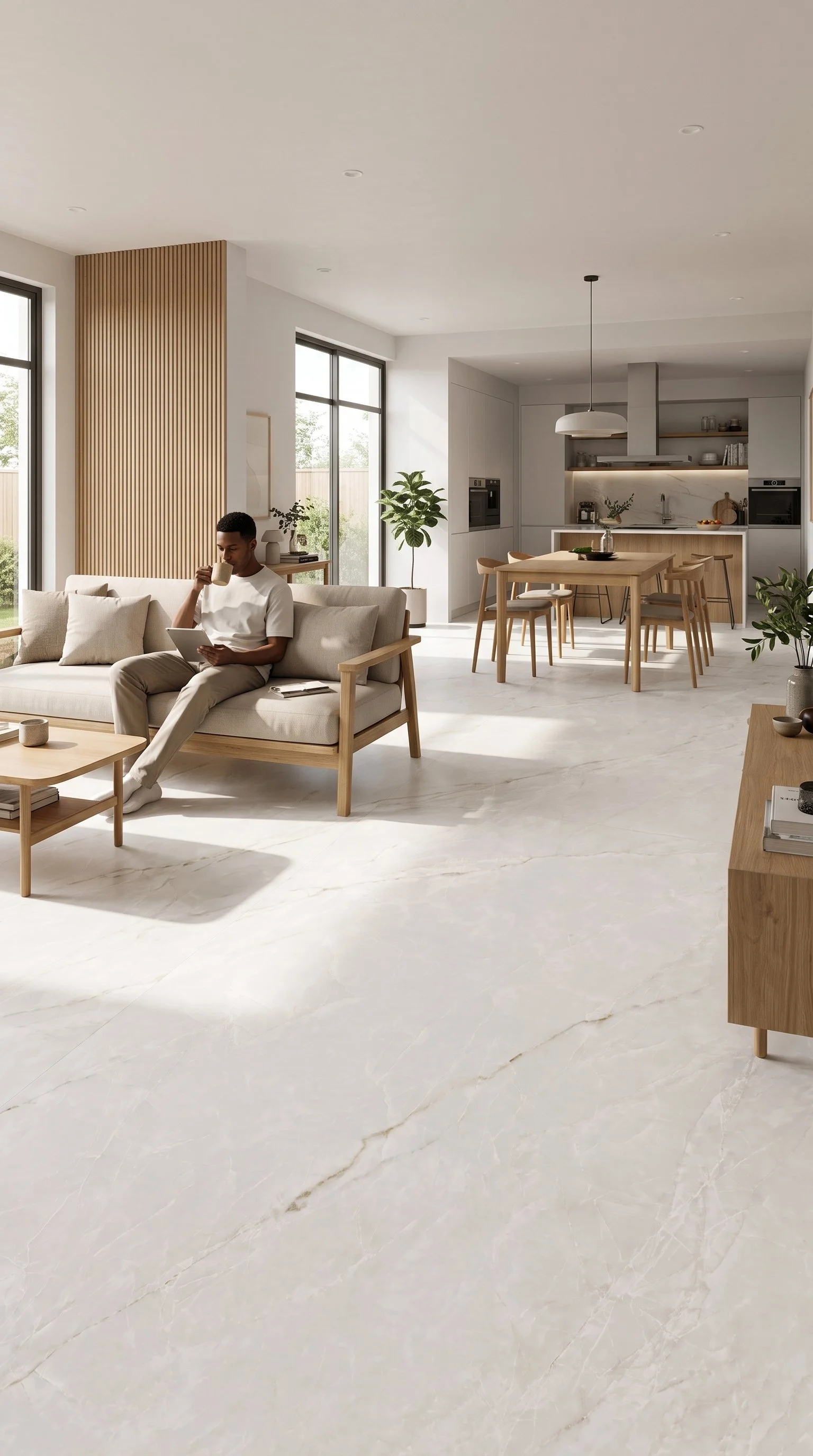 White Jade 4' x 9' Porcelain Slab | CIERO