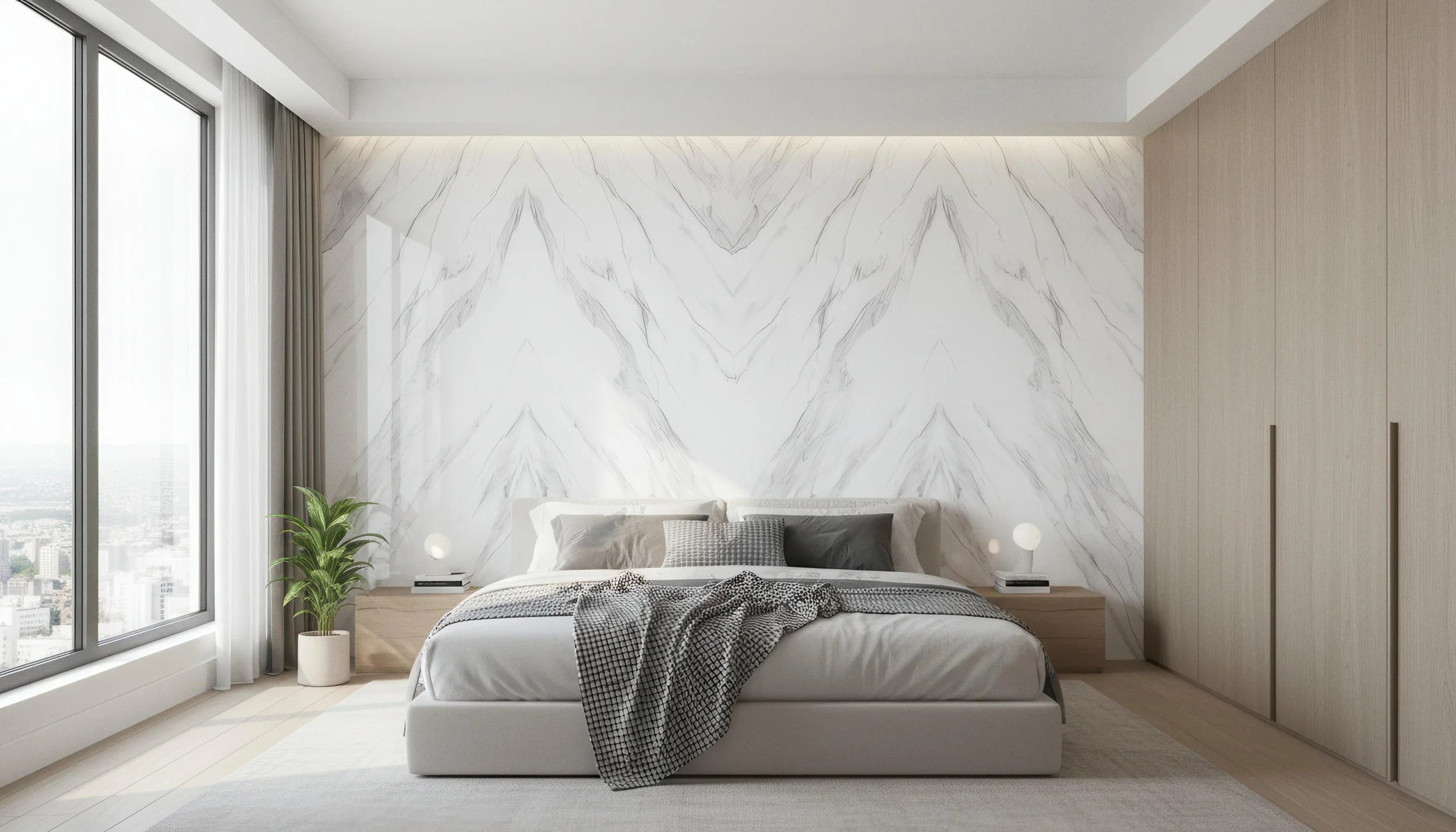 Alaska White 4' x 9' Porcelain Slab | CIERO