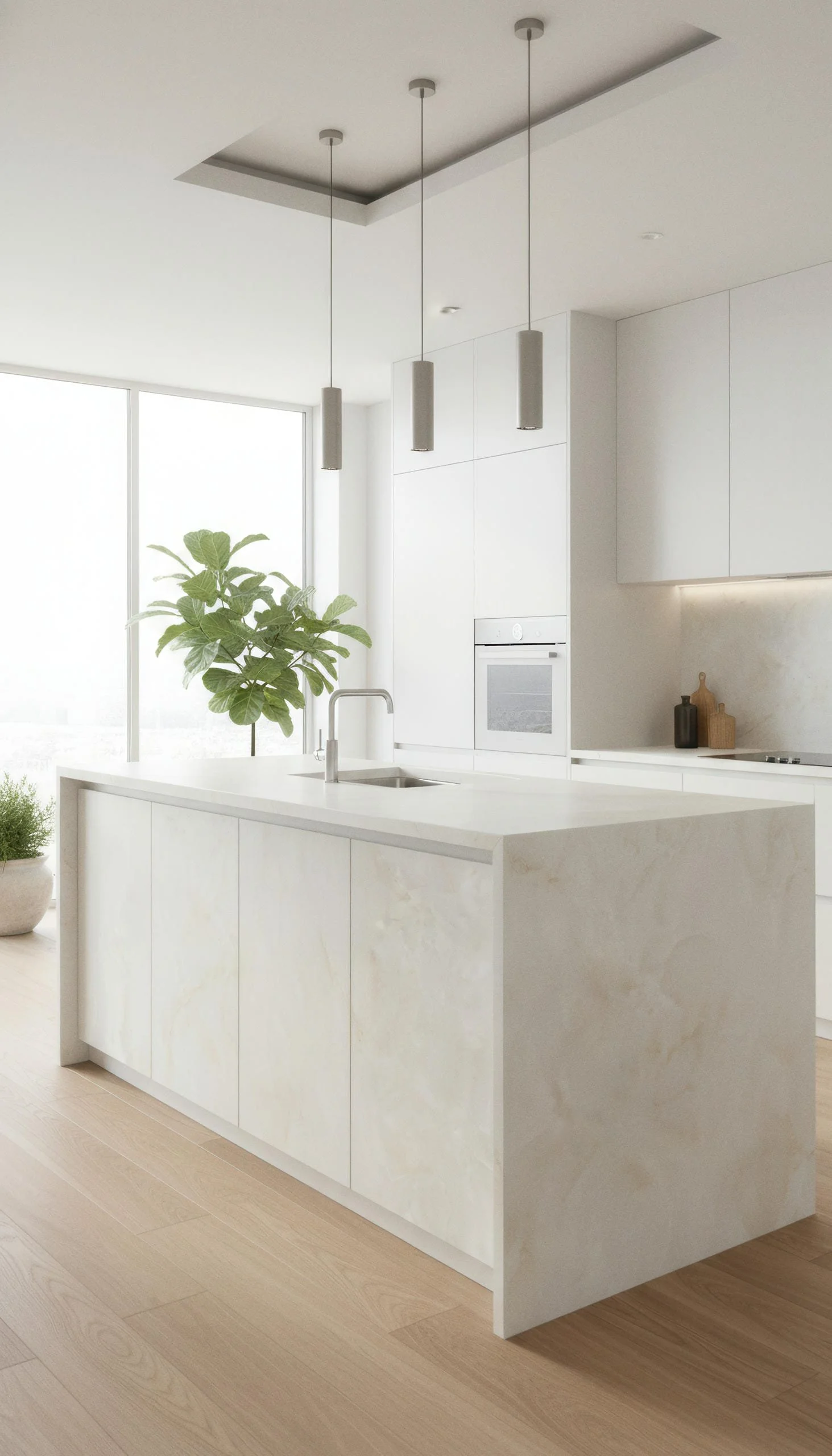 White Onyx 5x10 Porcelain Slab | CIERO