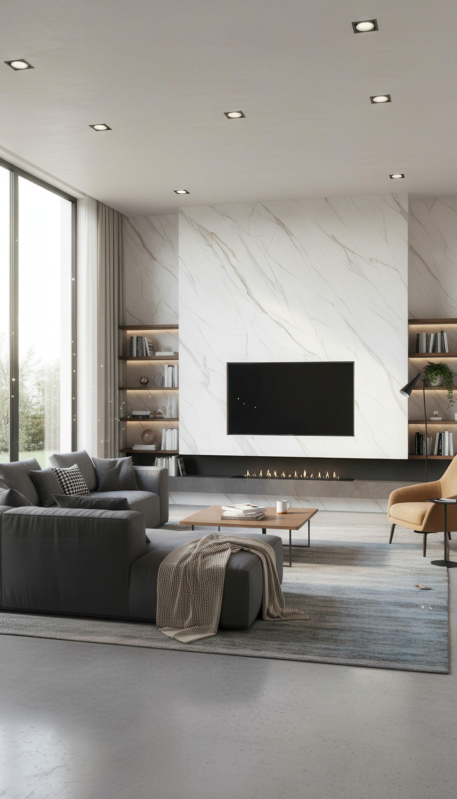 Karami White 4x10 Porcelain Slab | CIERO