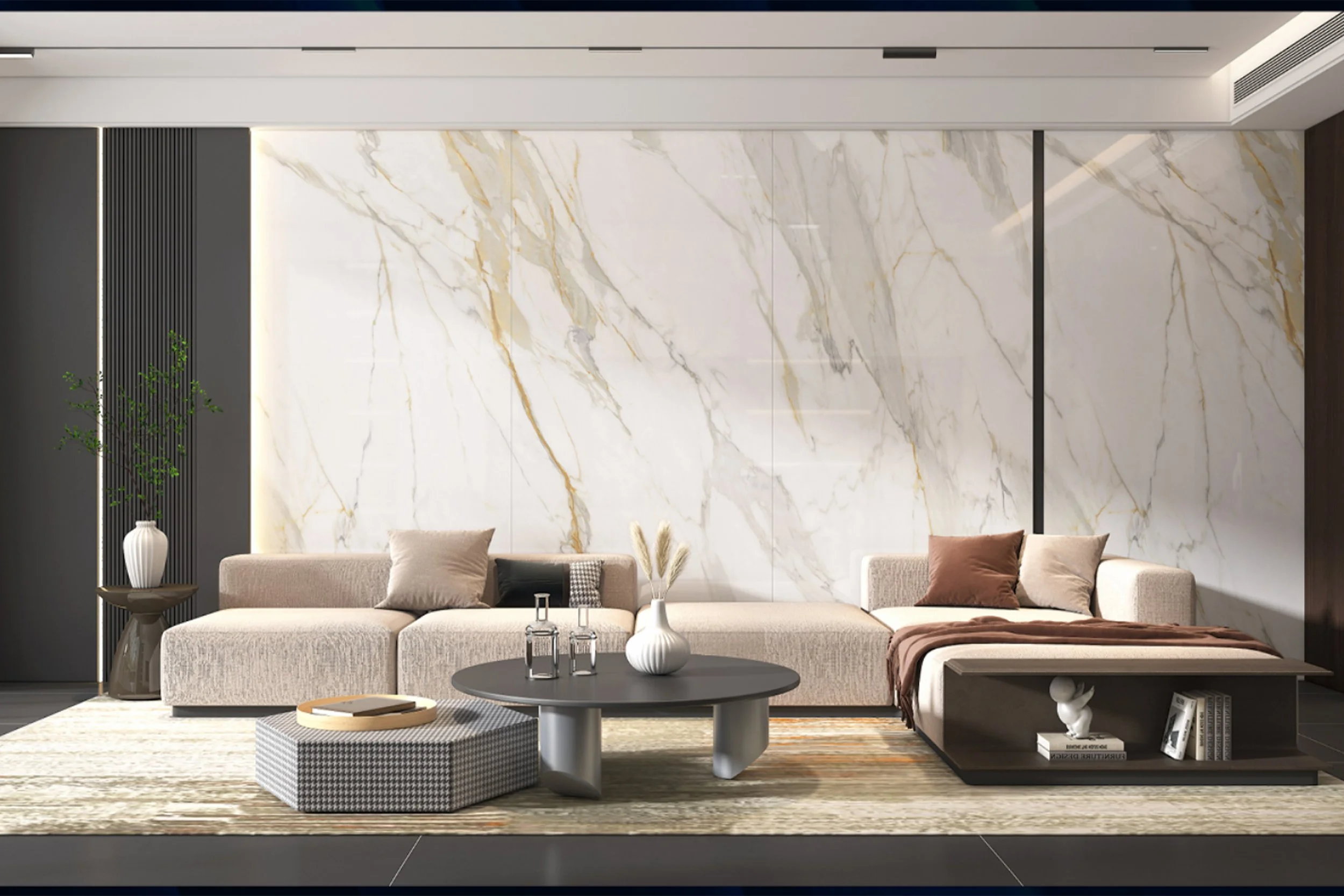 Viola Gold 4' x 9' Porcelain Slab | CIERO