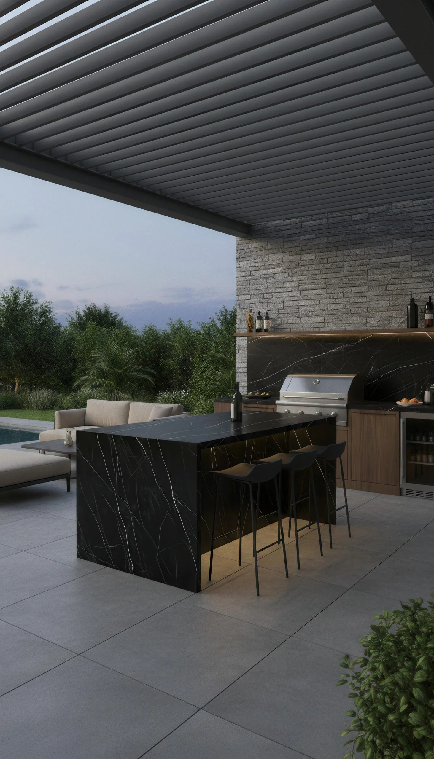 Nero Marquina 5x10 Porcelain Slab | CIERO INC