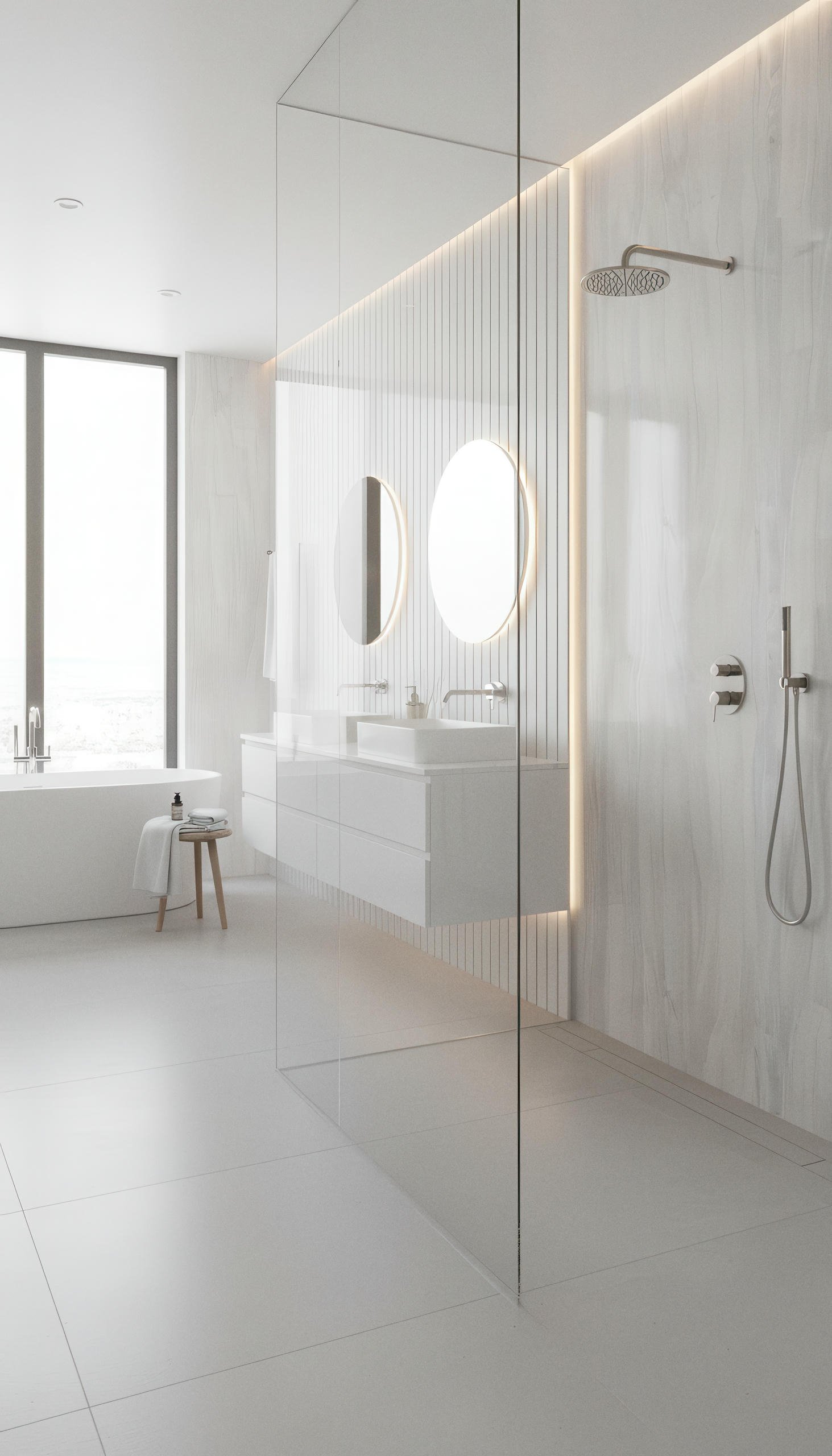 Polaris White 4x9 Porcelain Slab | CIERO INC