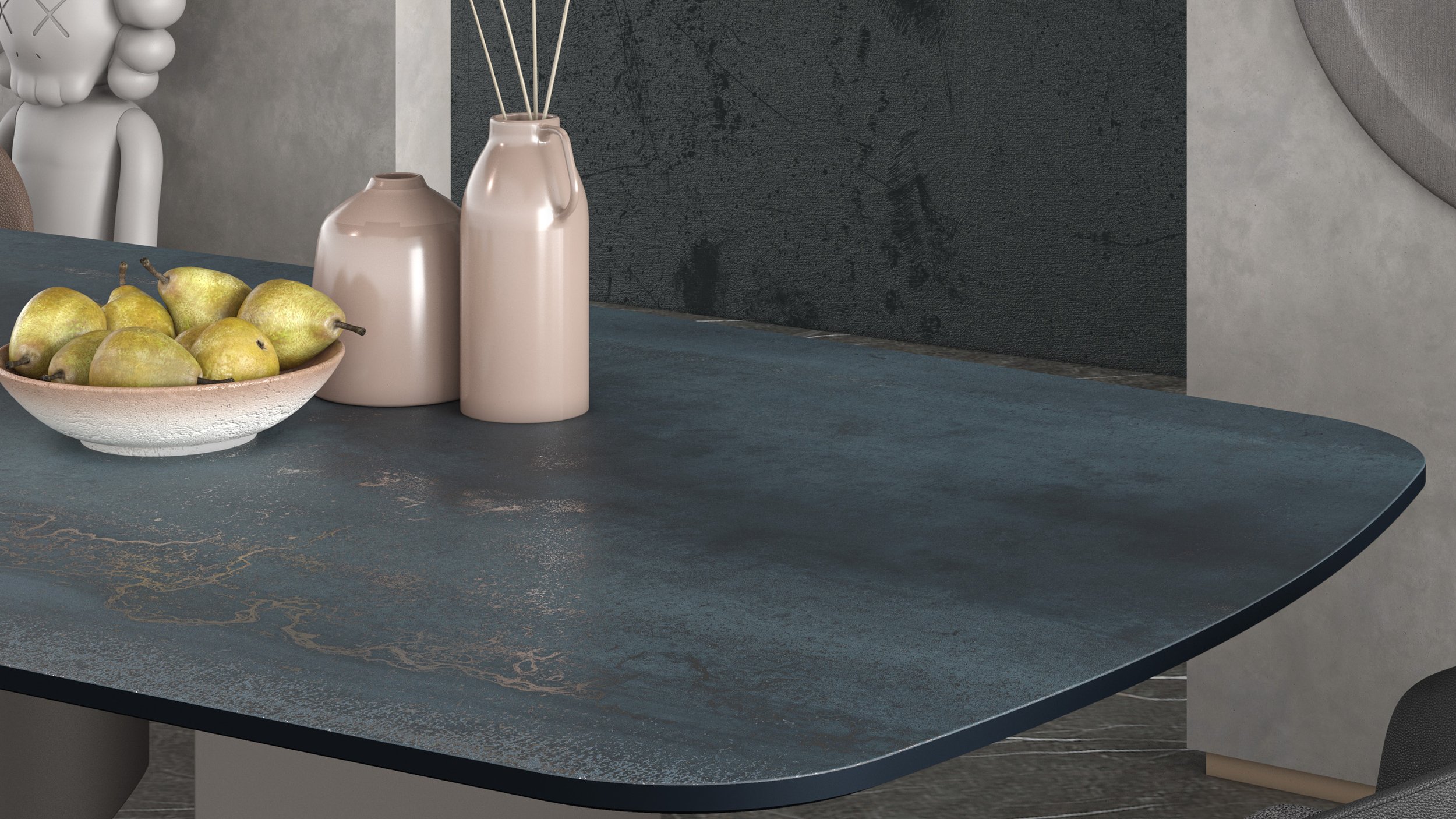 Titanium Blue 5' x 10' Porcelain Slab | CIERO