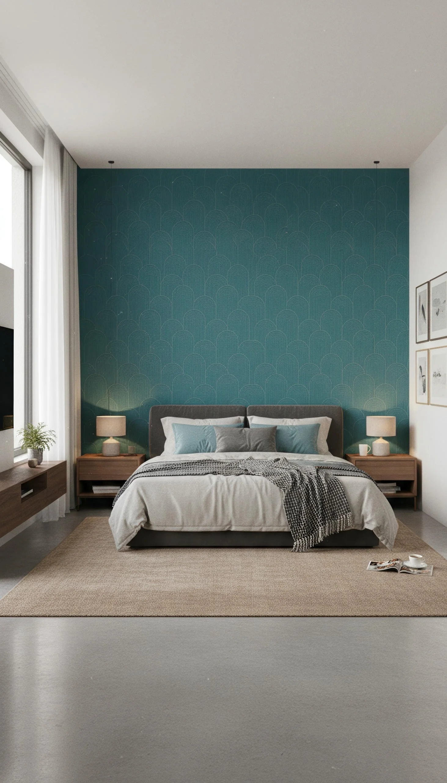 Zen Crest Teal 80cm x 260cm Porcelain Slab | CIERO