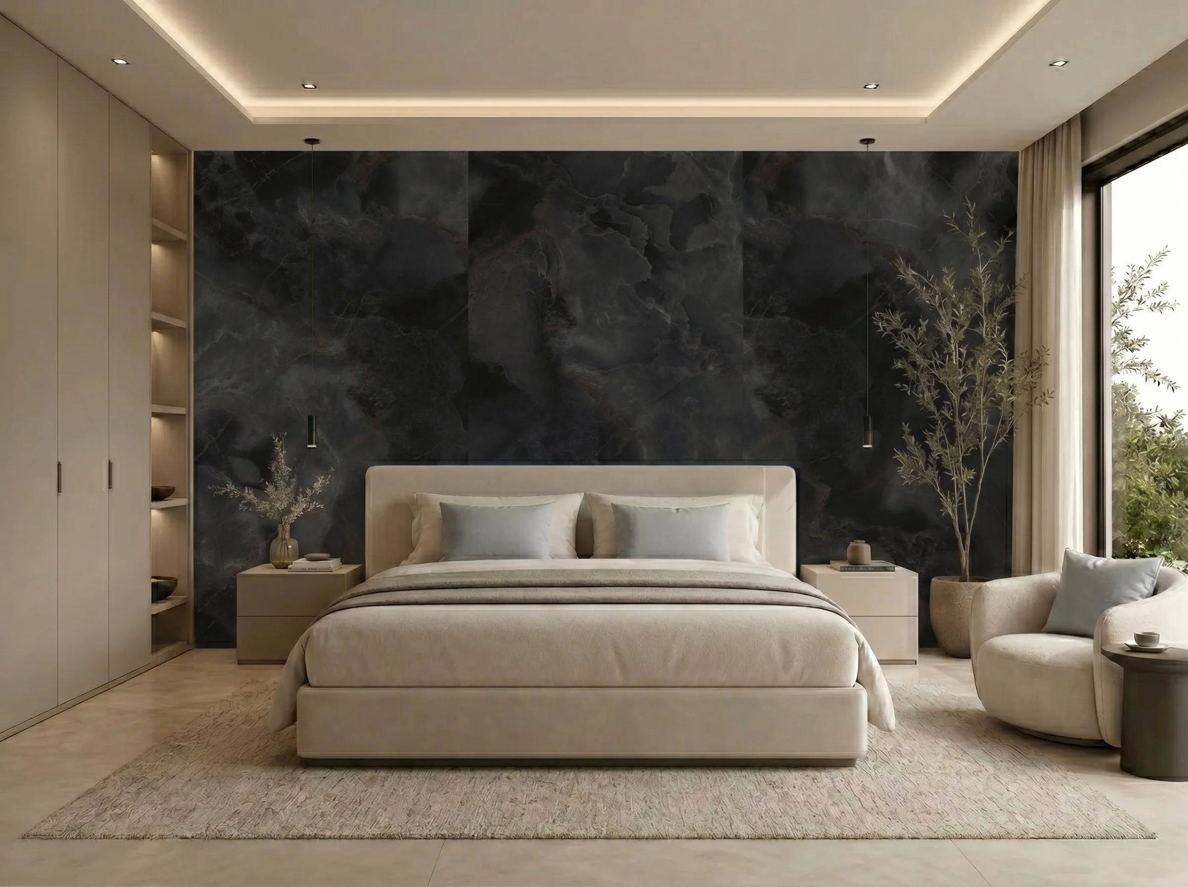 Onyx Noir 4' x 10' Porcelain Slab | CIERO
