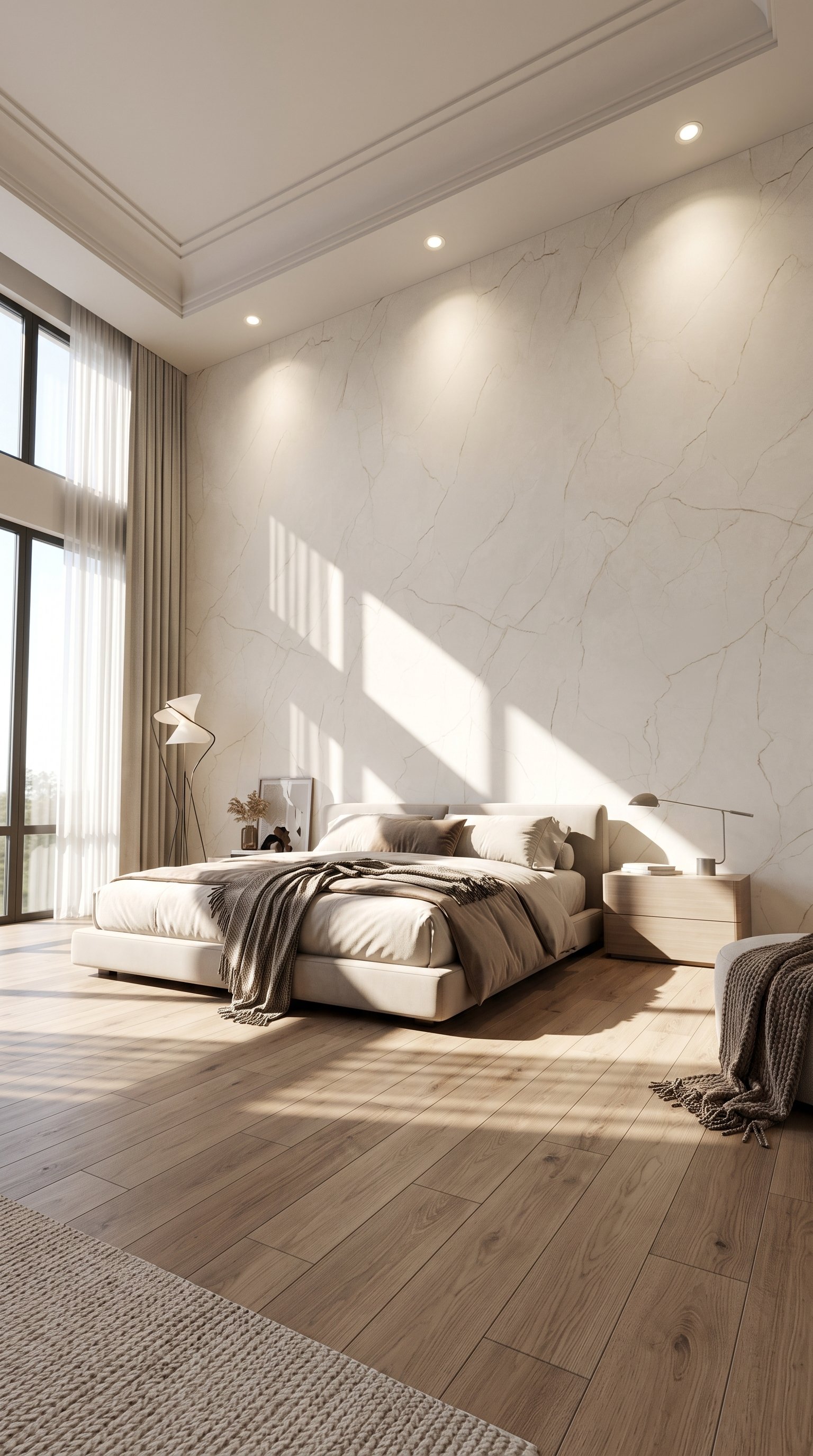 Lighting Beige 5' x 10' Porcelain Slab | CIERO