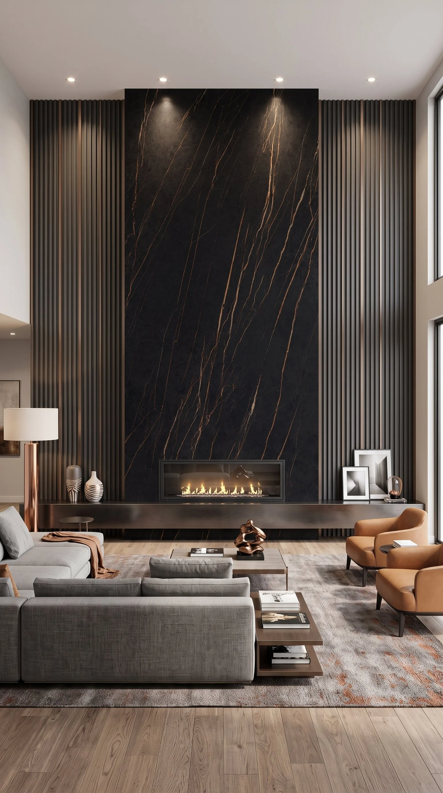 Sahara Noir 5' x 10' Porcelain Slab | CIERO