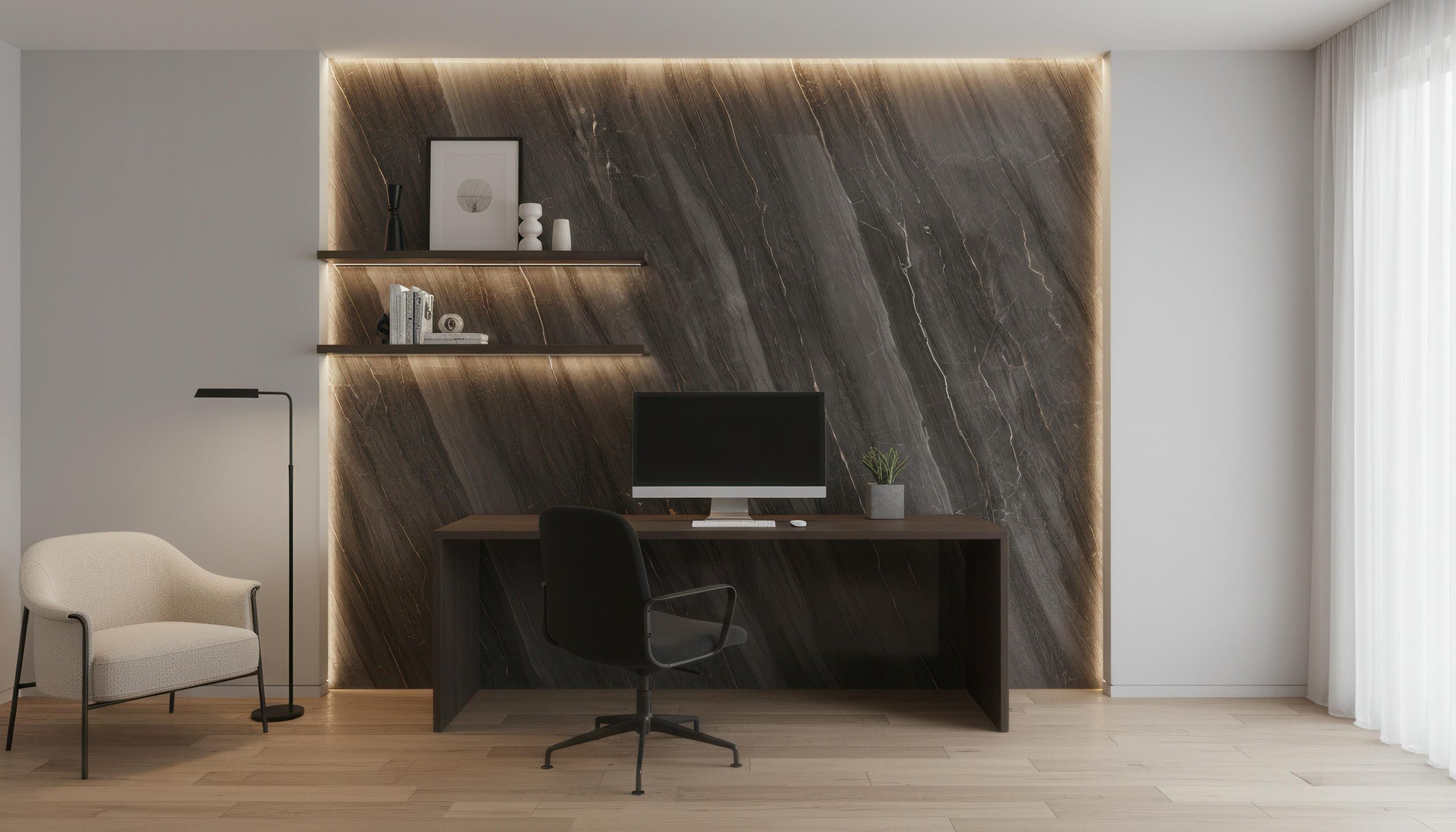 Volcanic Basalt 5' x 10' Porcelain Slab | CIERO