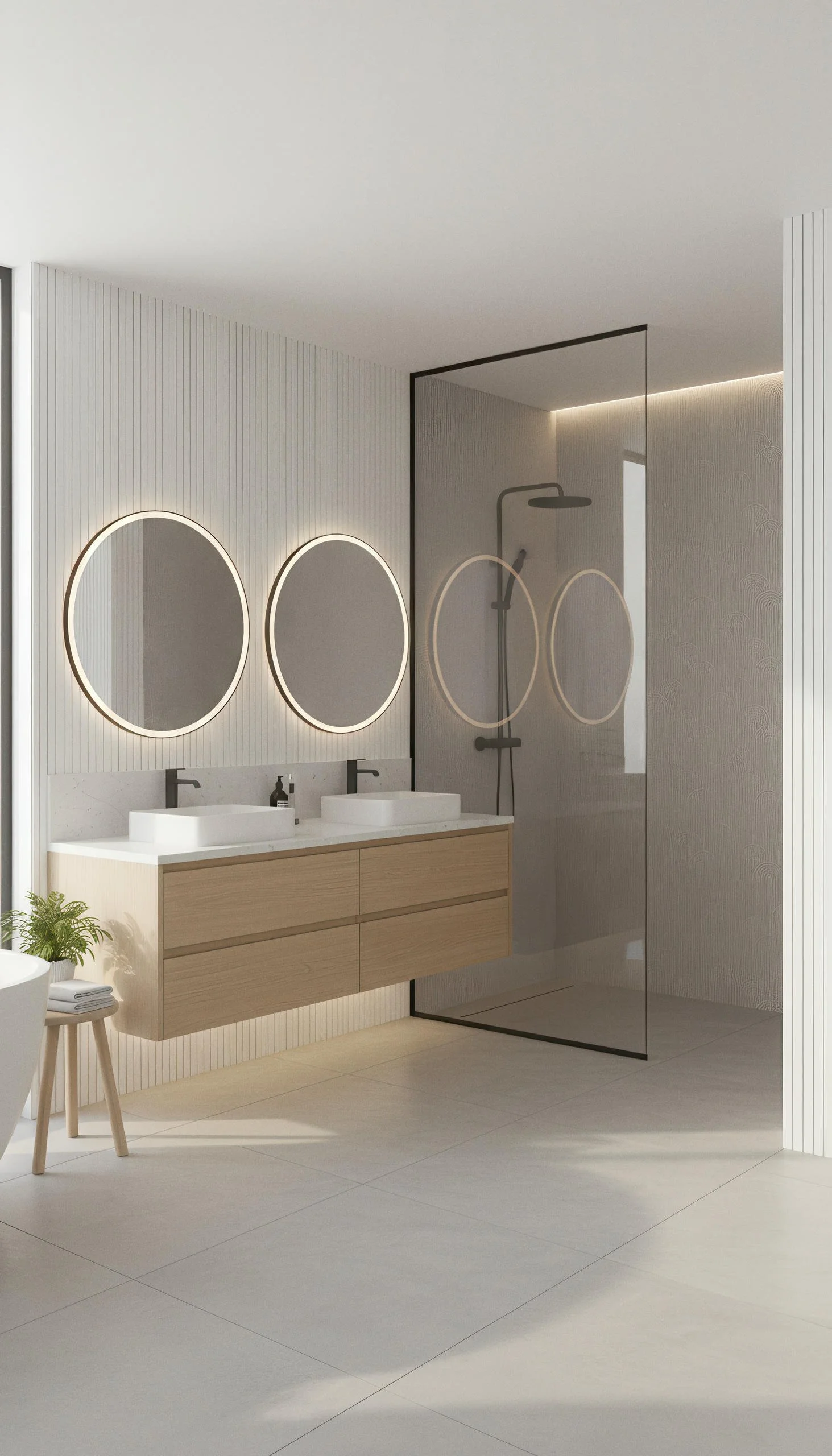 Zen Crest Pearl 80cm x 260cm Porcelain Slab | CIERO