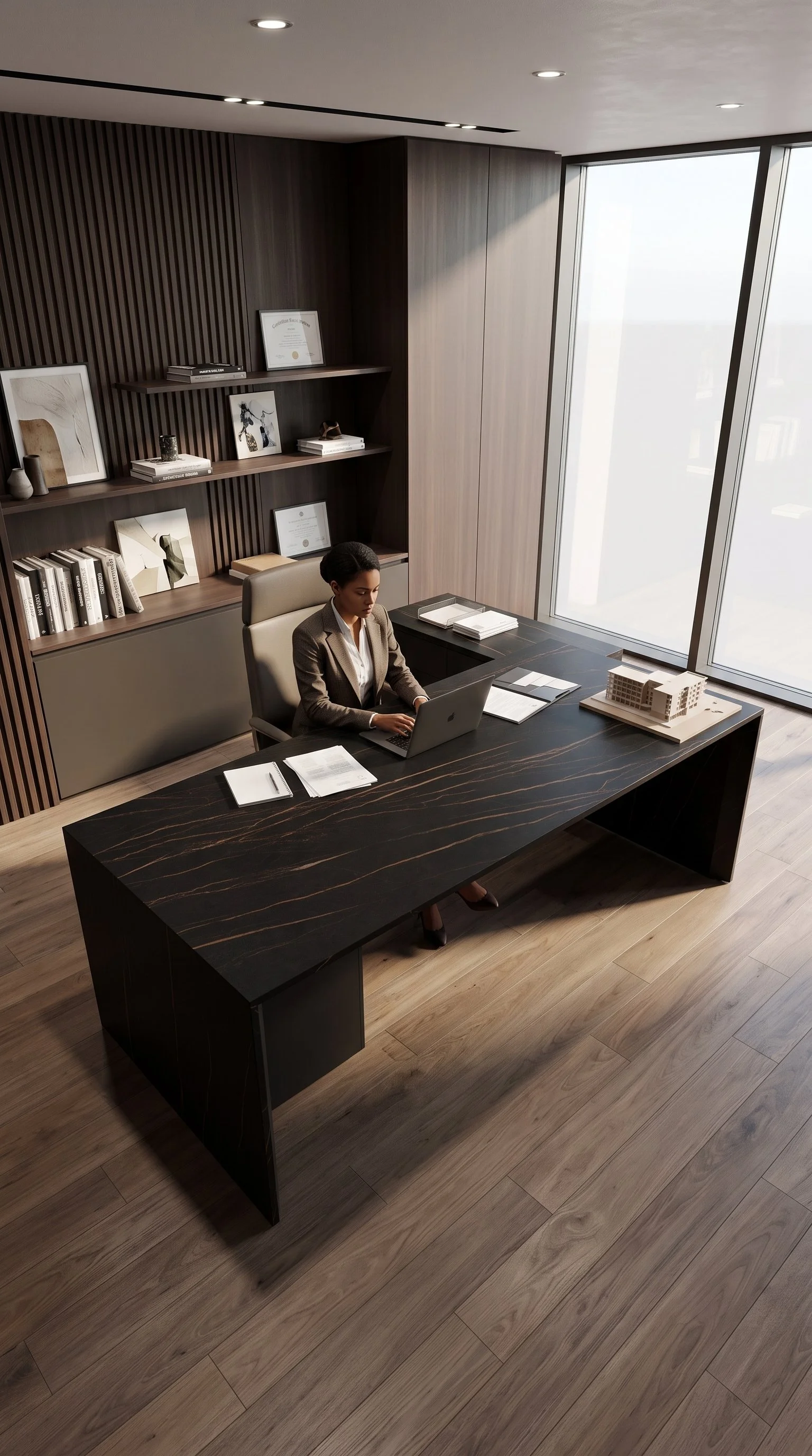 Sahara Noir 5' x 10' Porcelain Slab | CIERO
