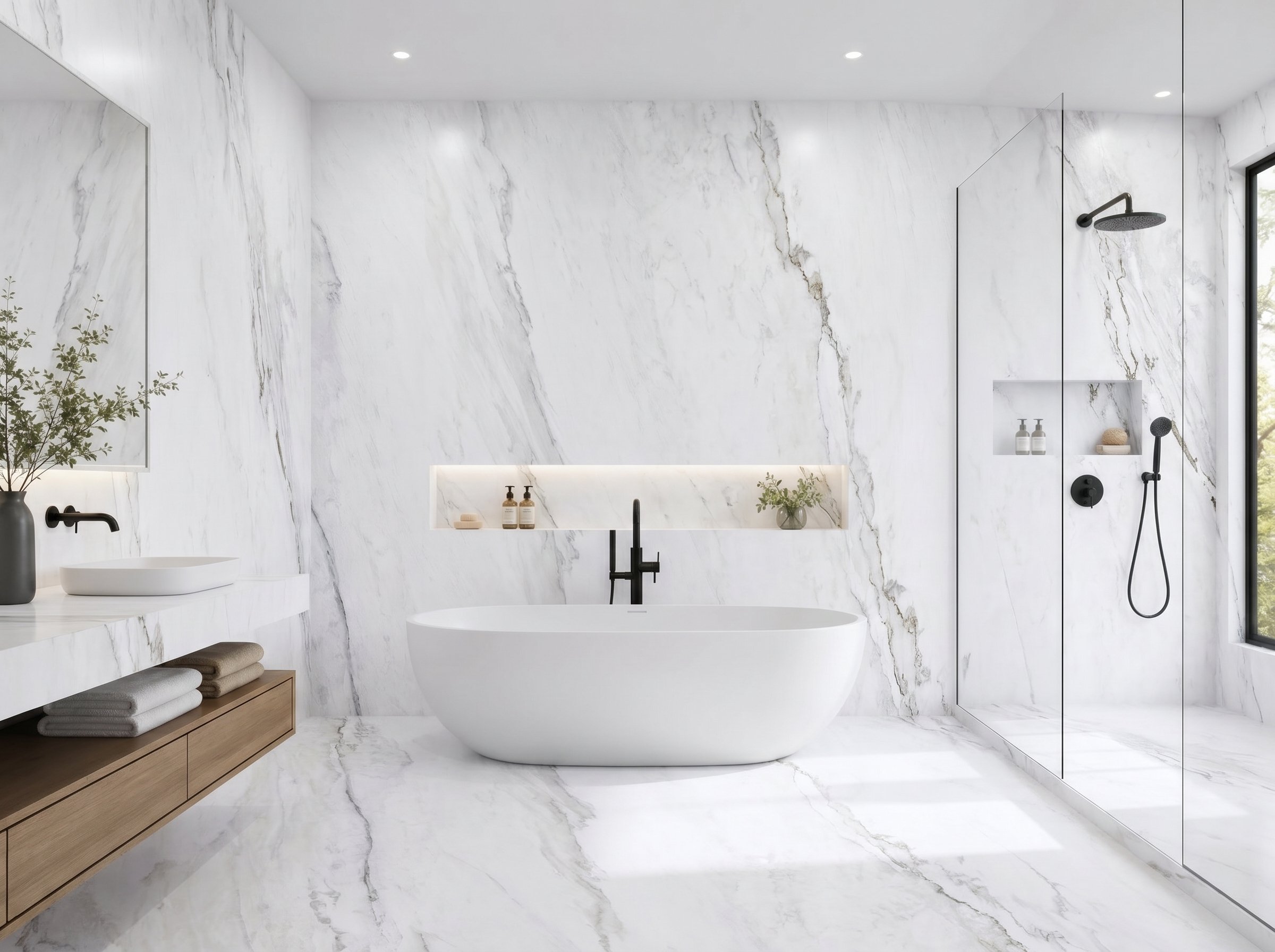 Calacatta Carina 4' x 9' Porcelain Slab | CIERO