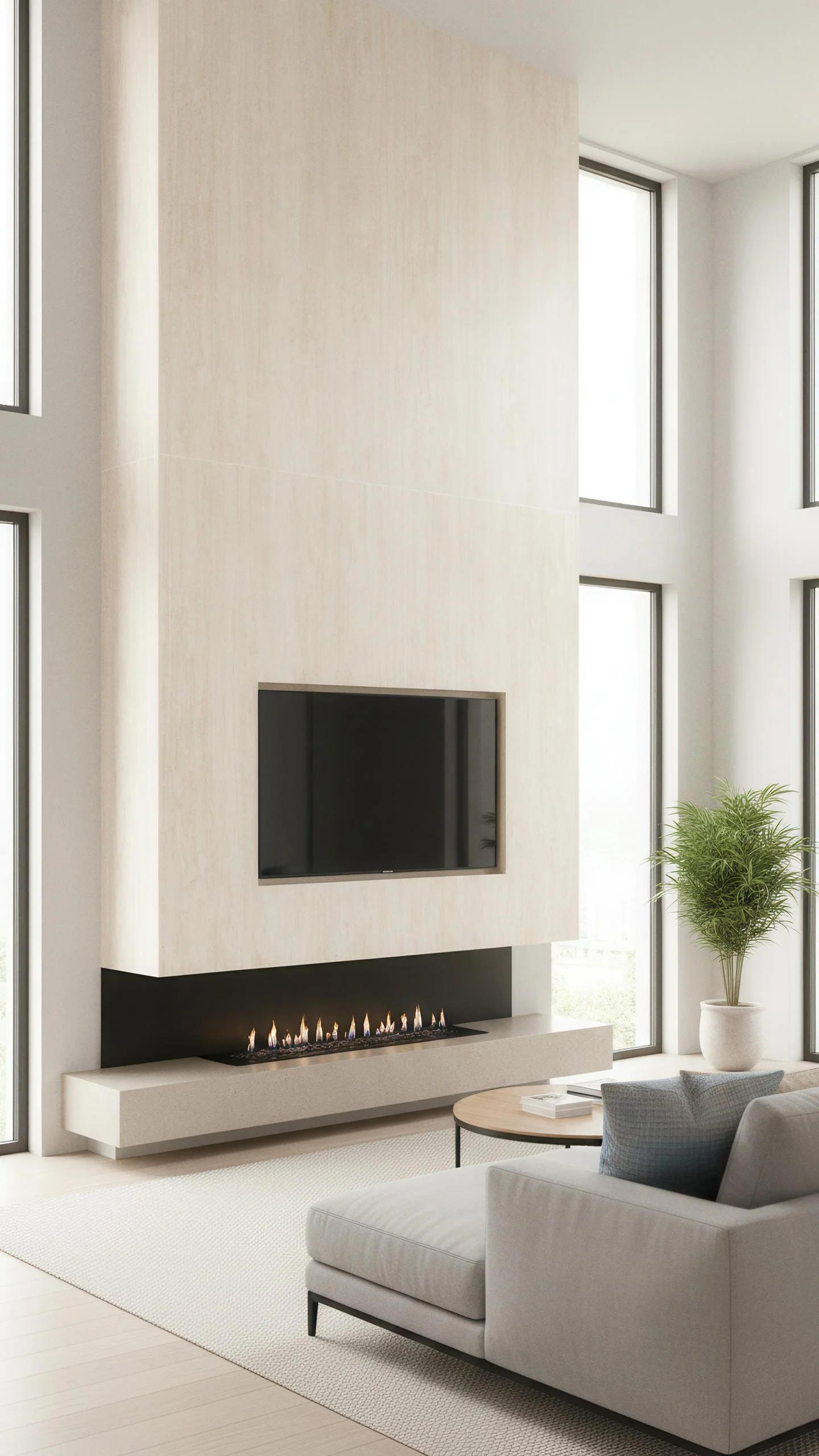 Classic Travertino Porcelain Slab 5x10 | CIERO