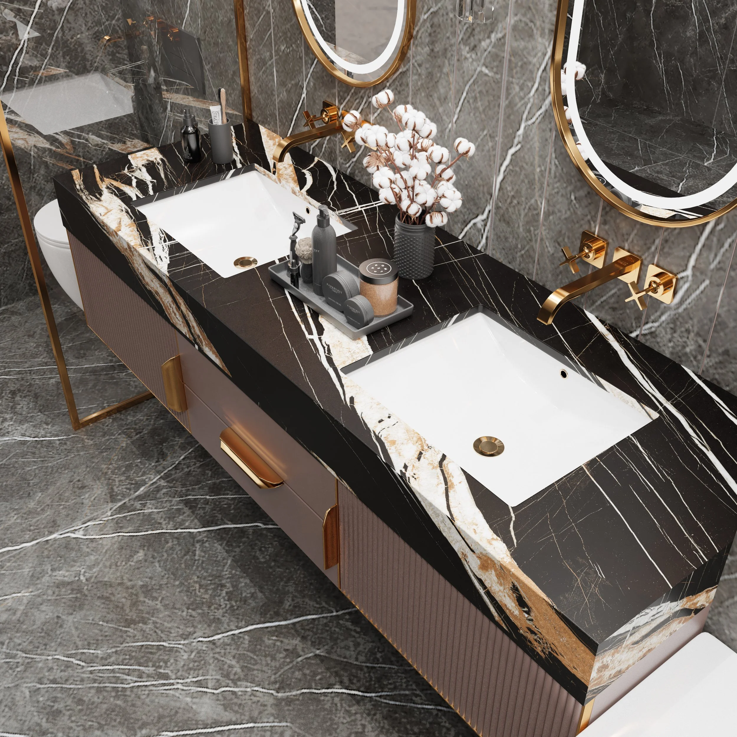 Roman Niello 5' x 10' Porcelain Slab | CIERO