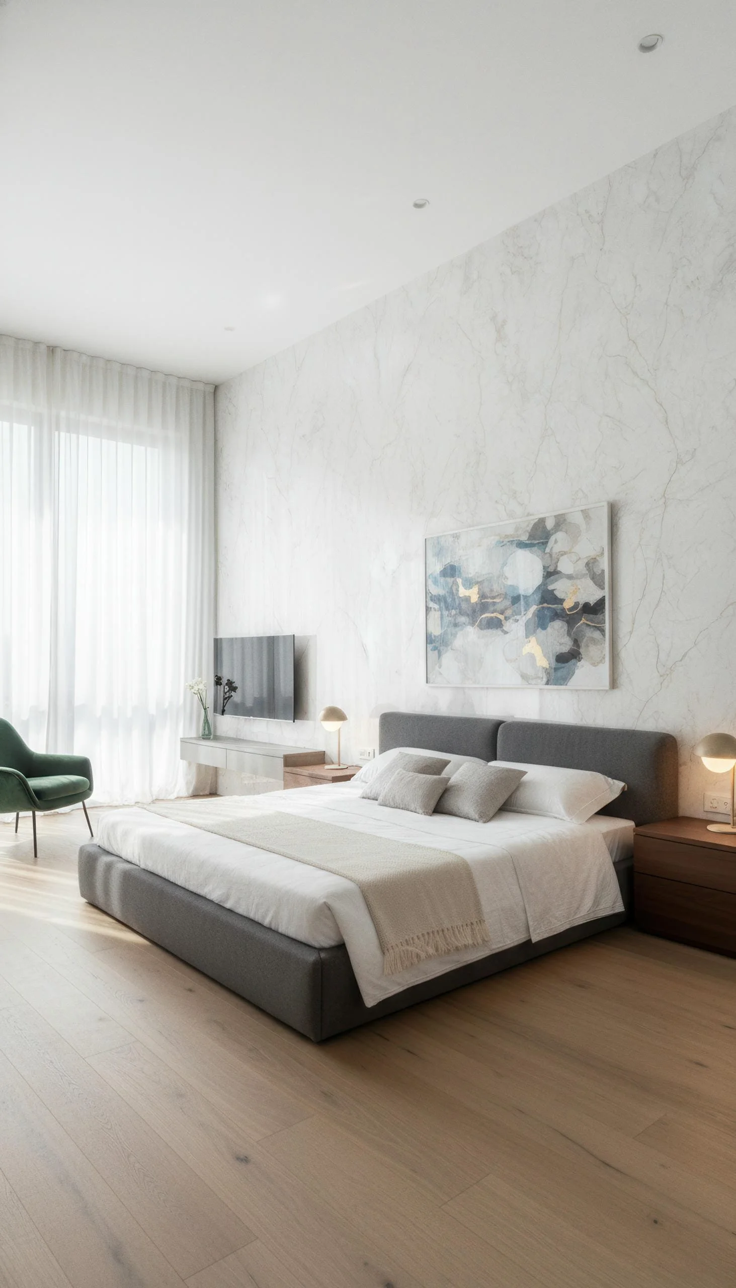 Zeus White 5' x 10' Porcelain Slab | CIERO