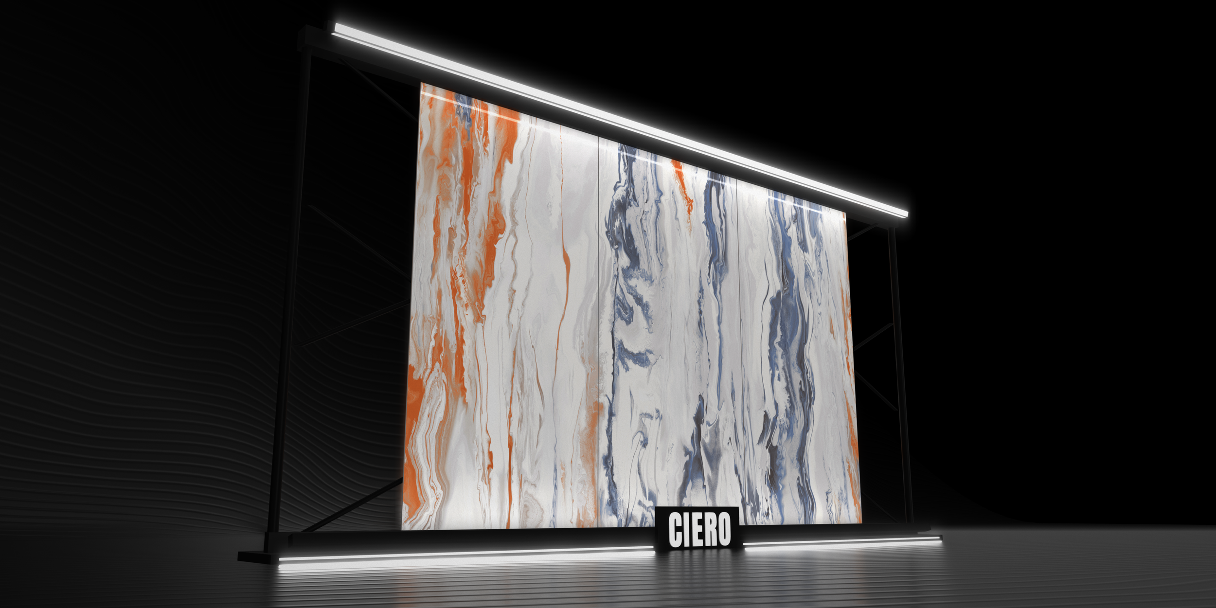 Ambilight 4' x 9' Porcelain Slab | CIERO