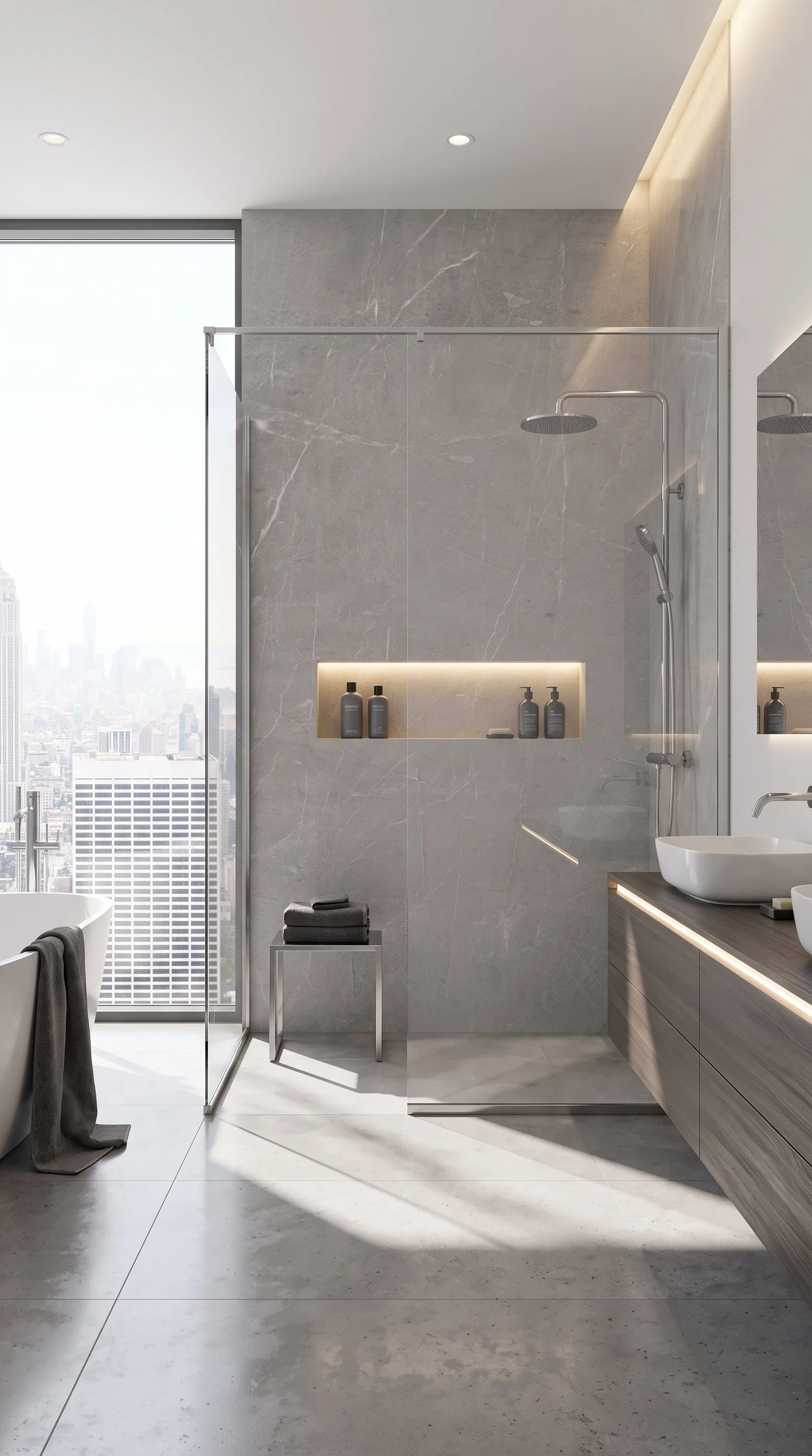 Pulpis Grey 4' x 9' Porcelain Slab | CIERO