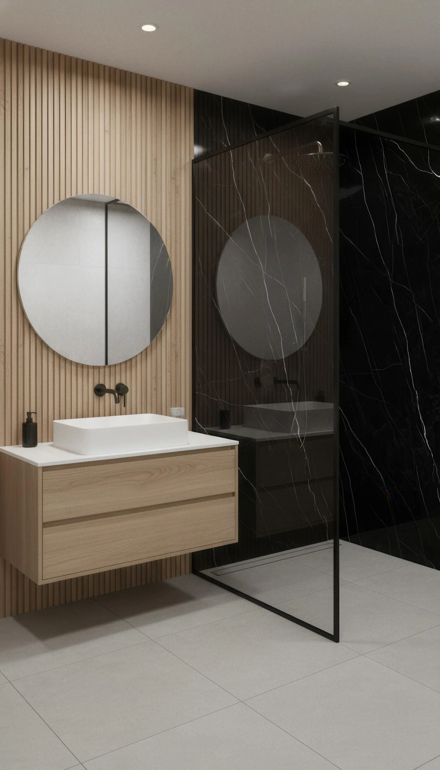 Nero Marquina 5x10 Porcelain Slab | CIERO INC