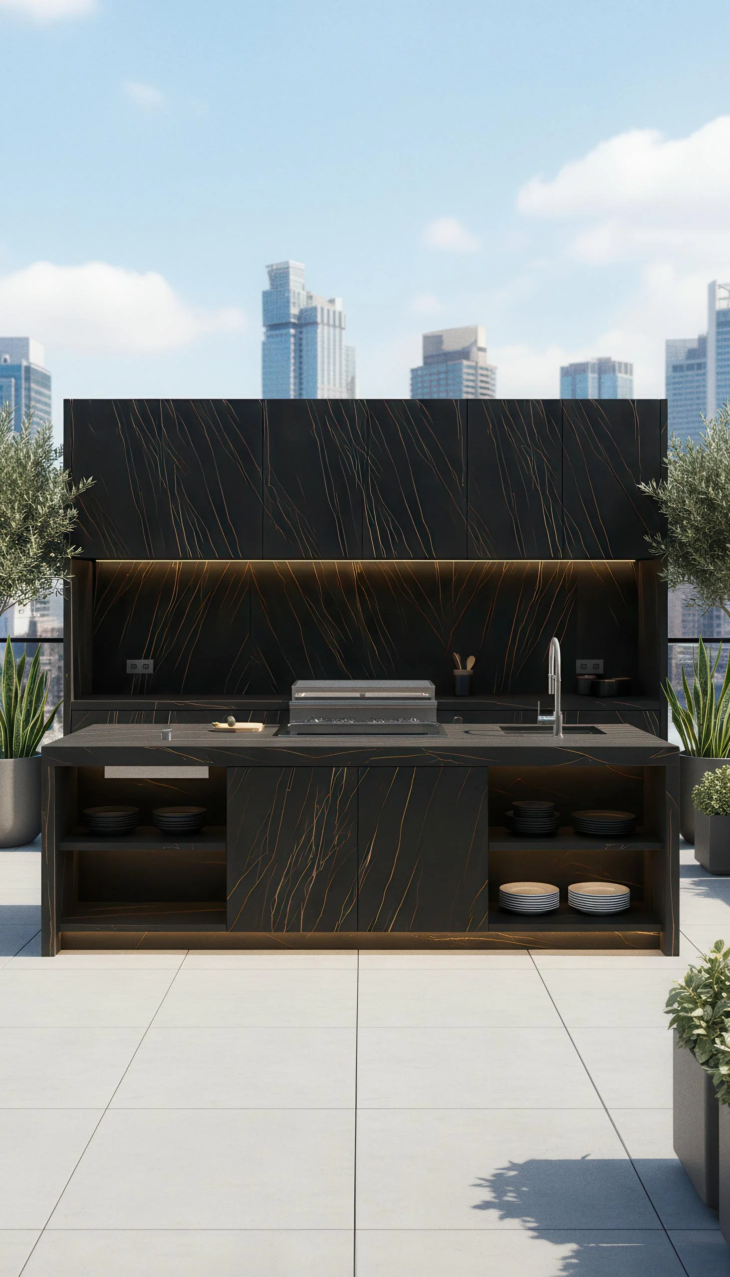 Sahara Noir 5x10 Porcelain Slab | CIERO