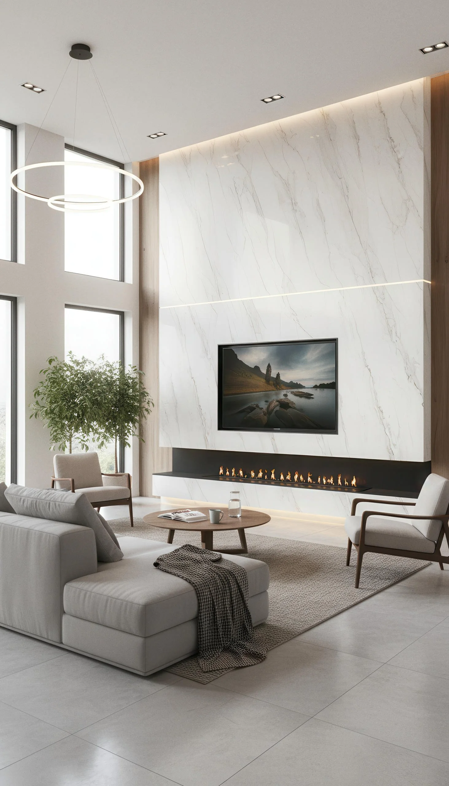 Glacier Crystal 4x9 Porcelain Slab | CIERO