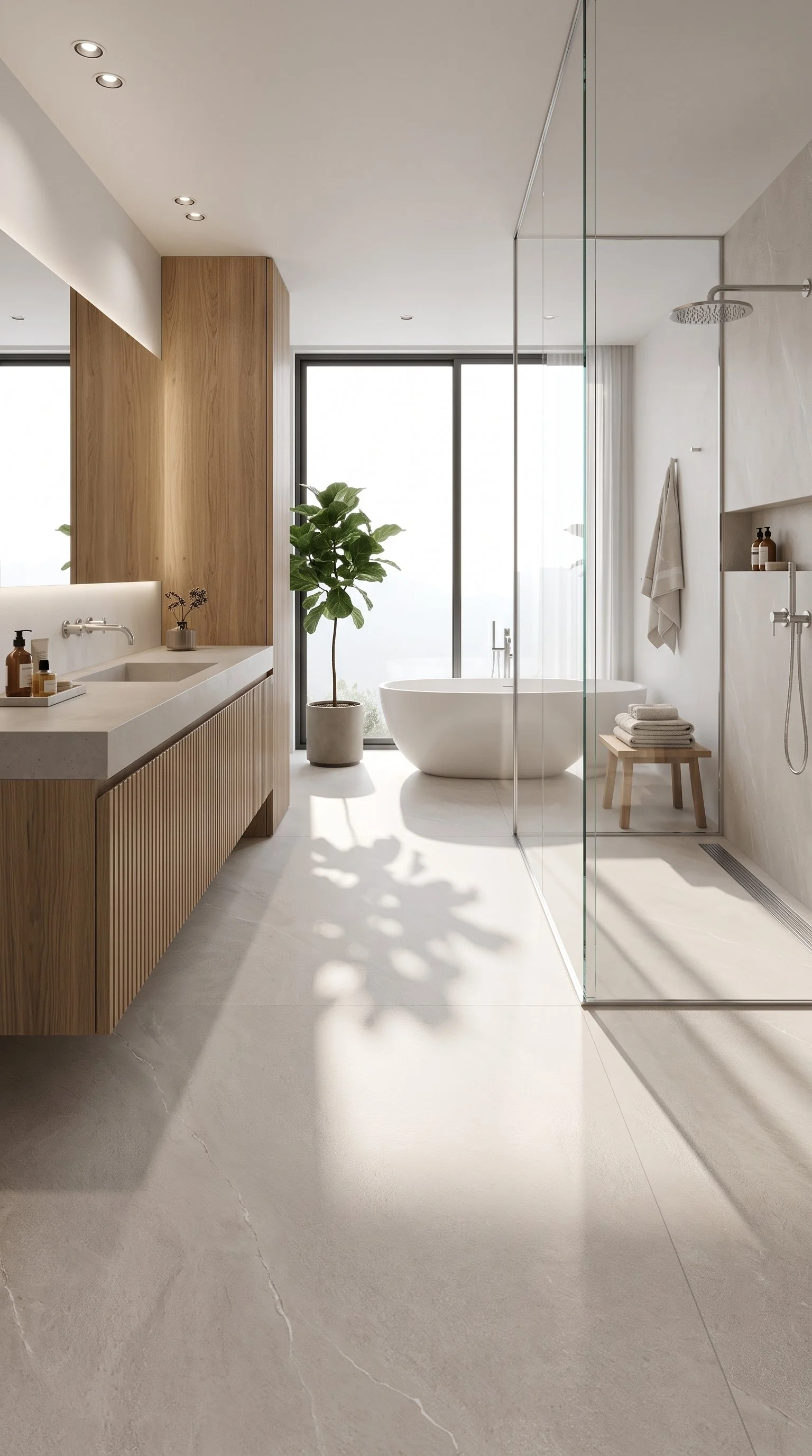 Limestone 4' x 9' Porcelain Slab | CIERO