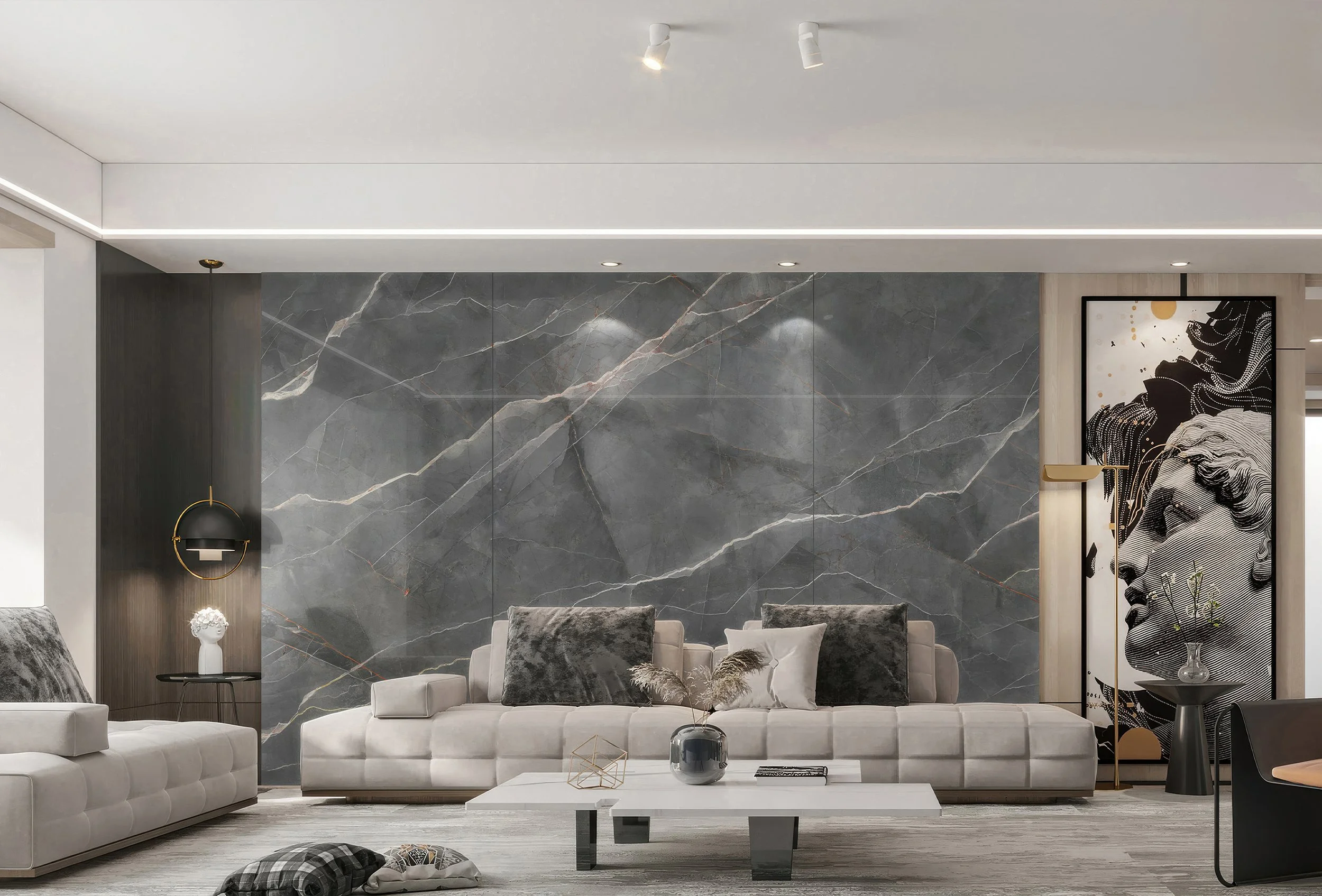 Armani Grey 4' x 9' Porcelain Sab | CIERO