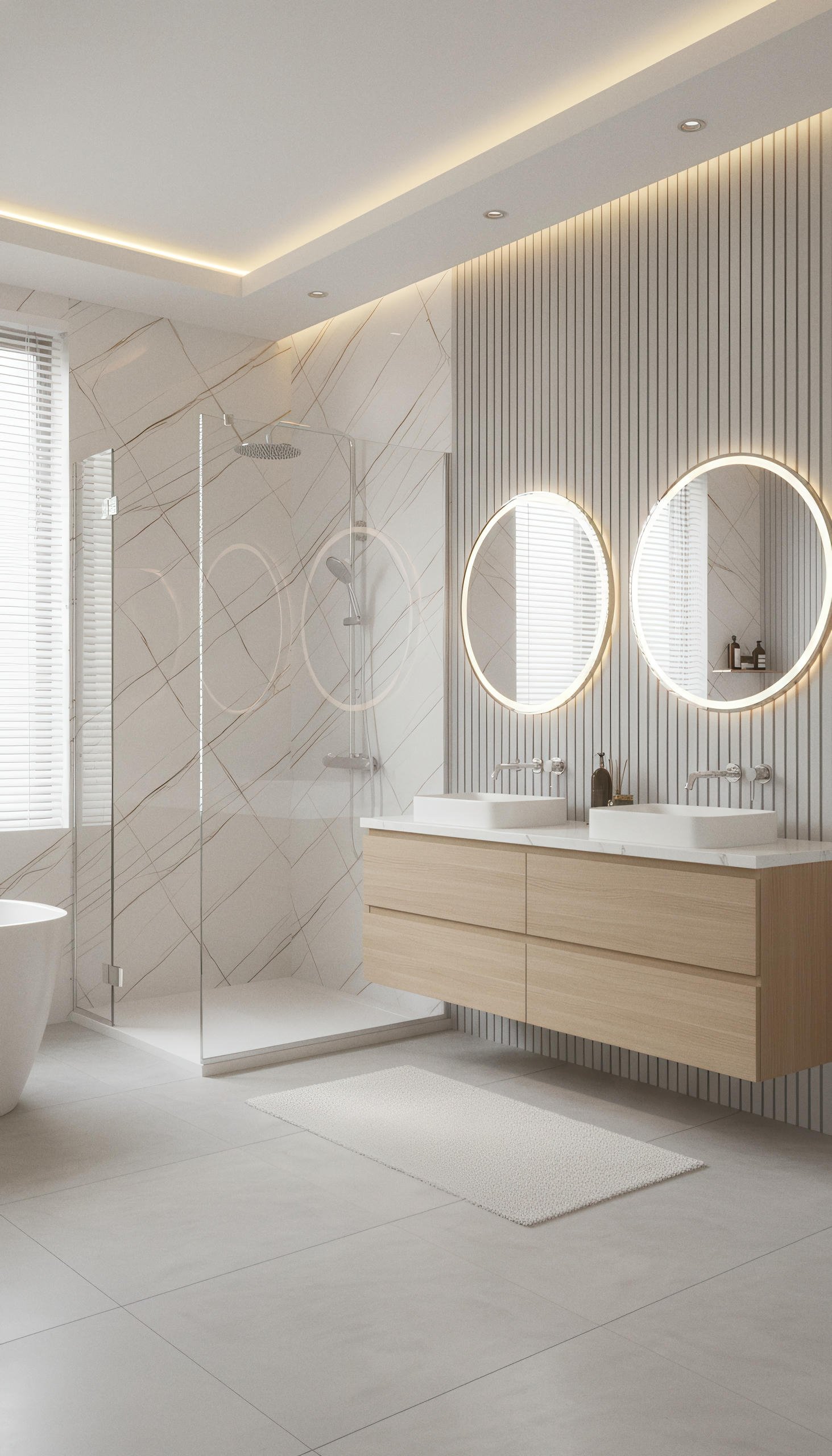 Laurent Gilded White Porcelain Slab 5x10 | CIERO INC