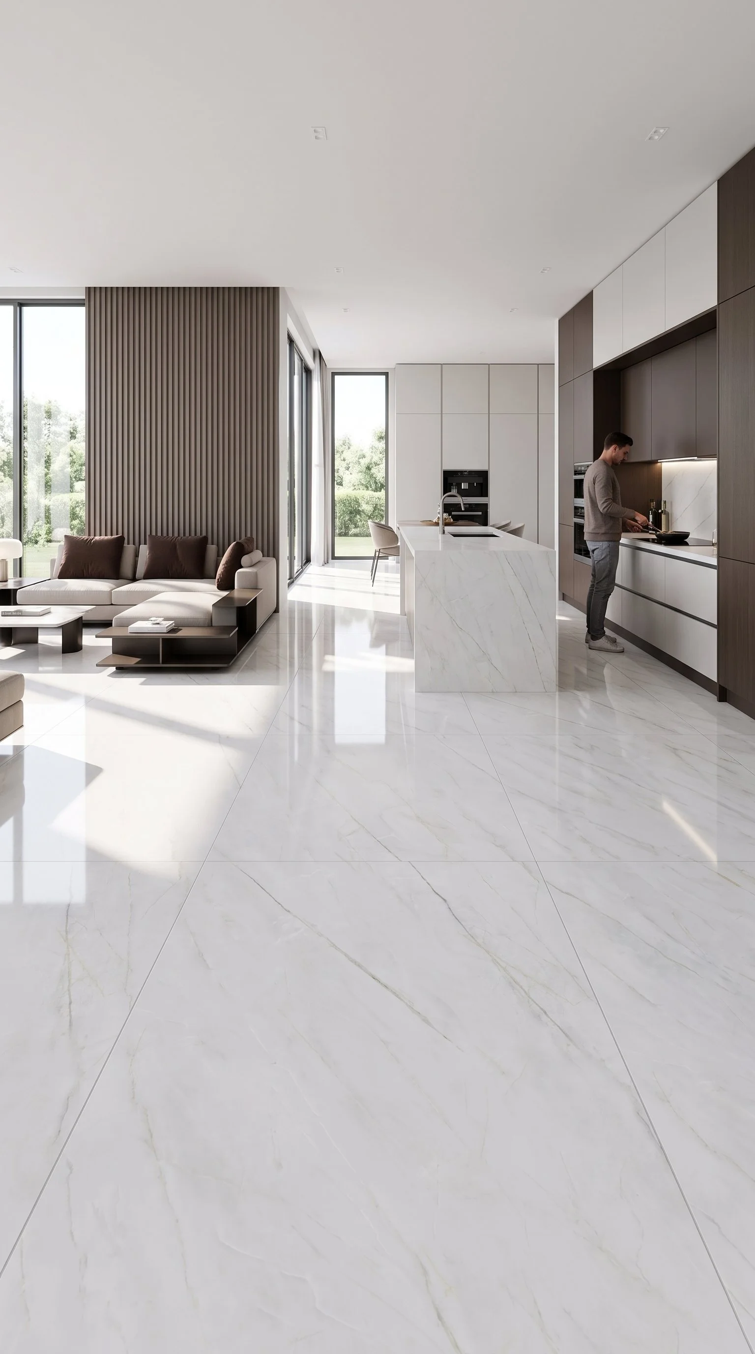 Ashen Slate 4' x 9' Porcelain Slab | CIERO