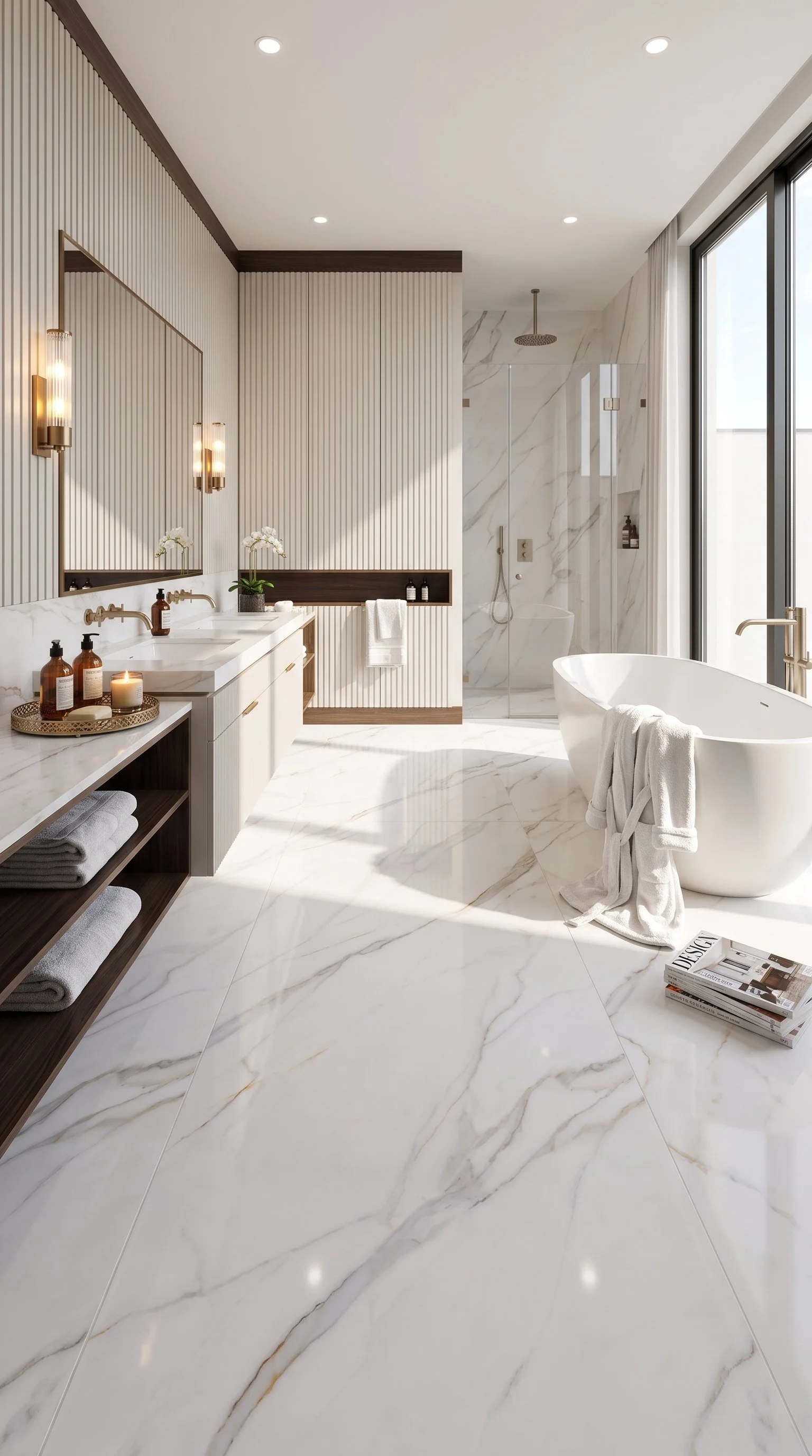 Karami White 4' x 10' Porcelain Slab | CIERO