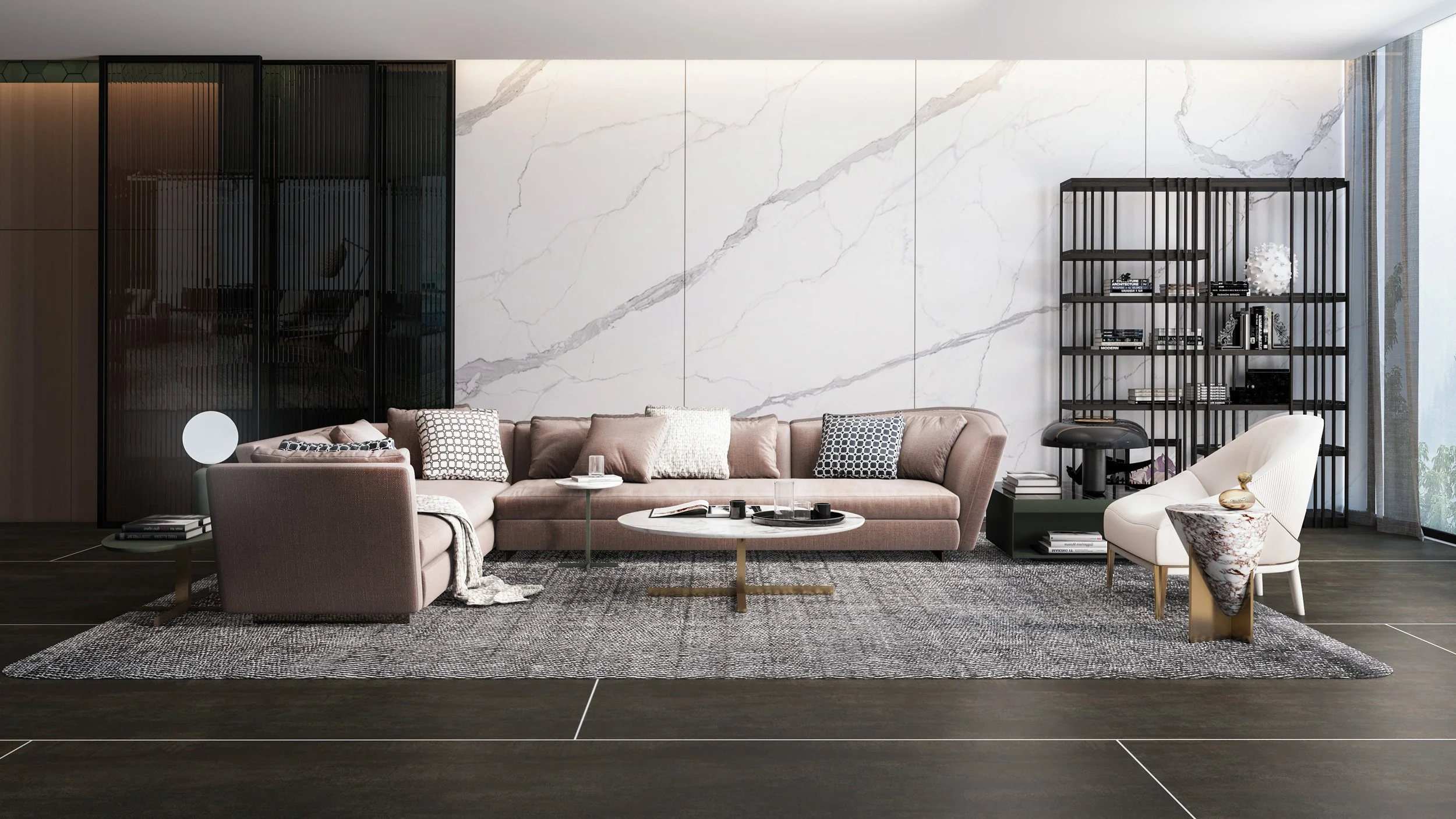 Alps Arabescate 4' x 9' Porcelain Slab | CIERO