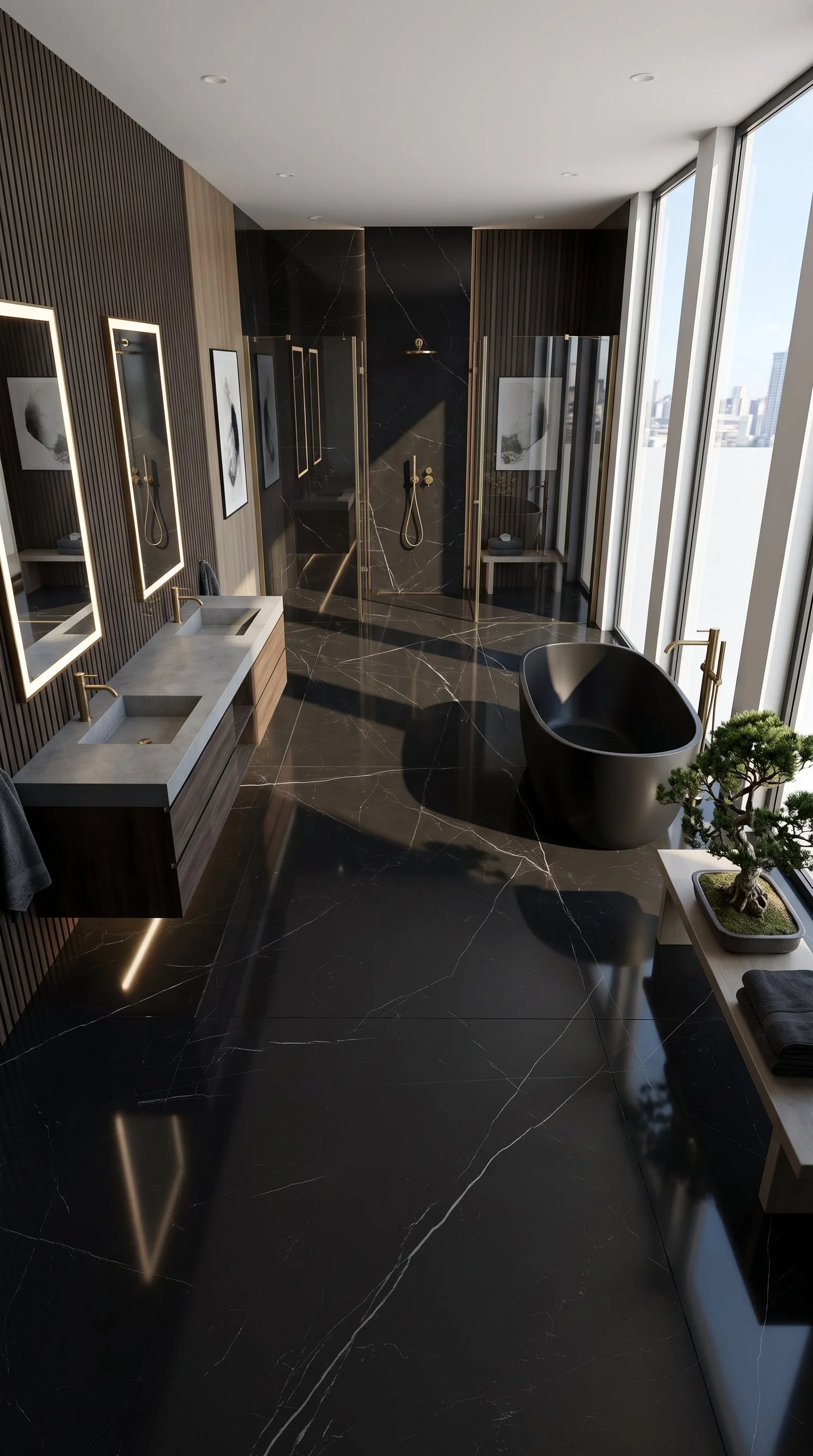 Black Knight 4' x 8' Porcelain Slab | CIERO
