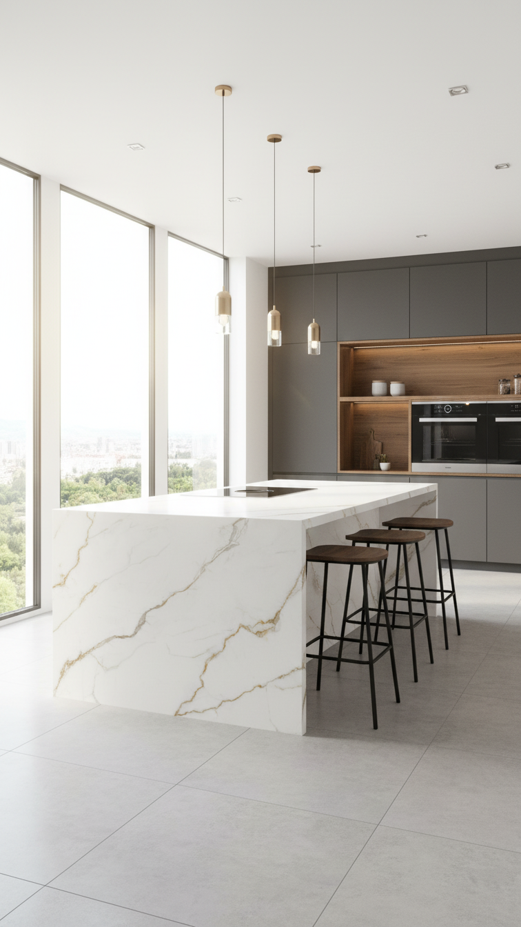 Calacatta Polido 5' x 10' Porcelain Slab | CIERO