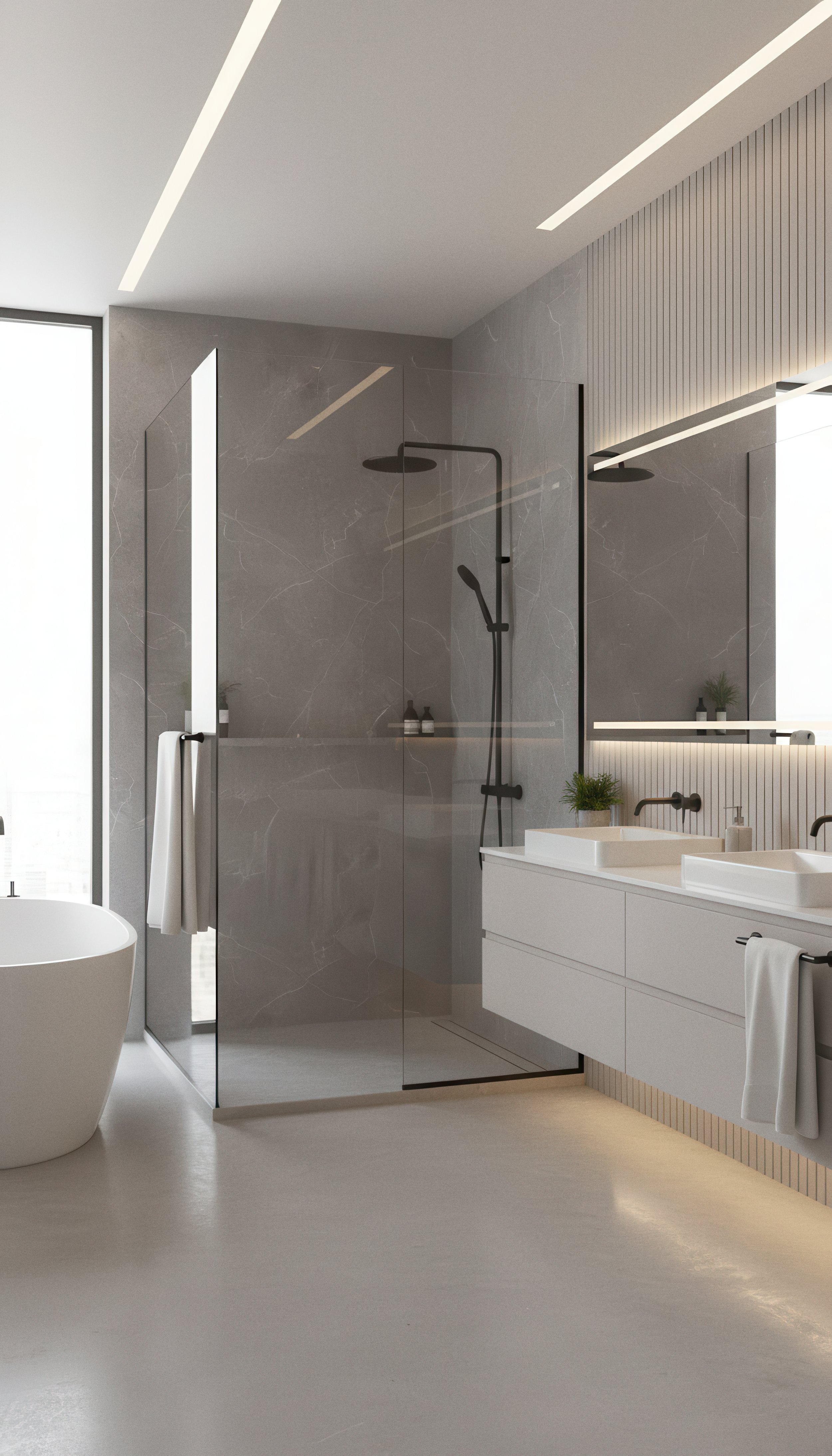 Cloud Grey 4x9 Porcelain Slab | CIERO