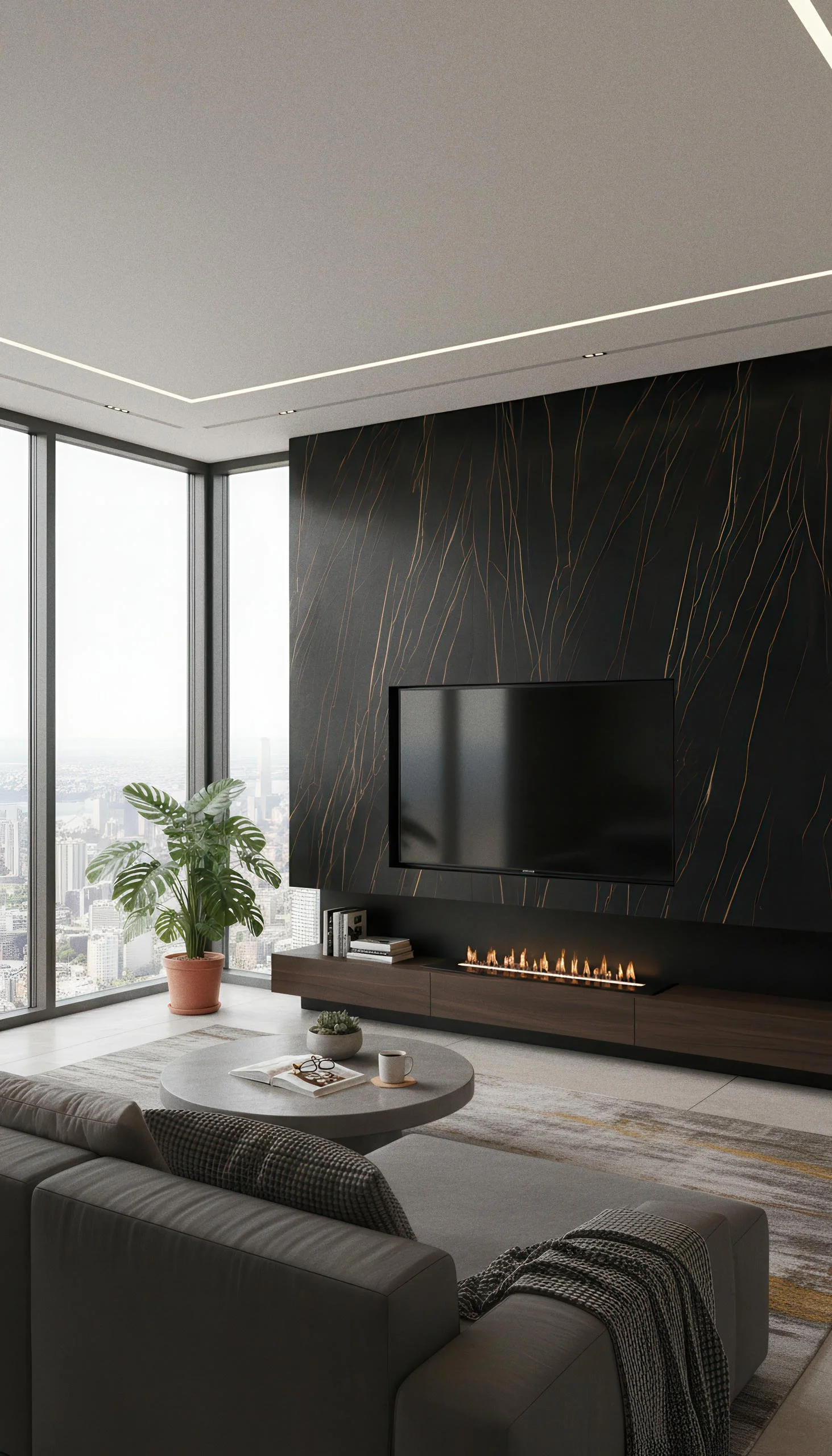 Sahara Noir 5x10 Porcelain Slab | CIERO