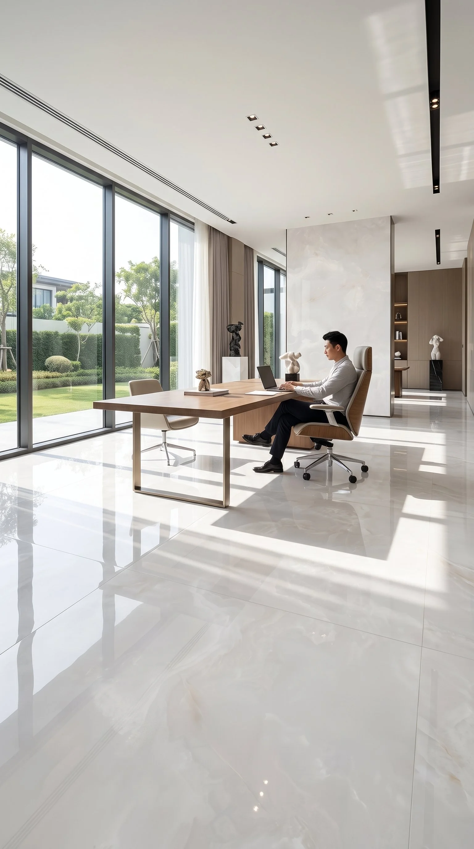 Onyx White 4' x 8' Porcelain Slab | CIERO
