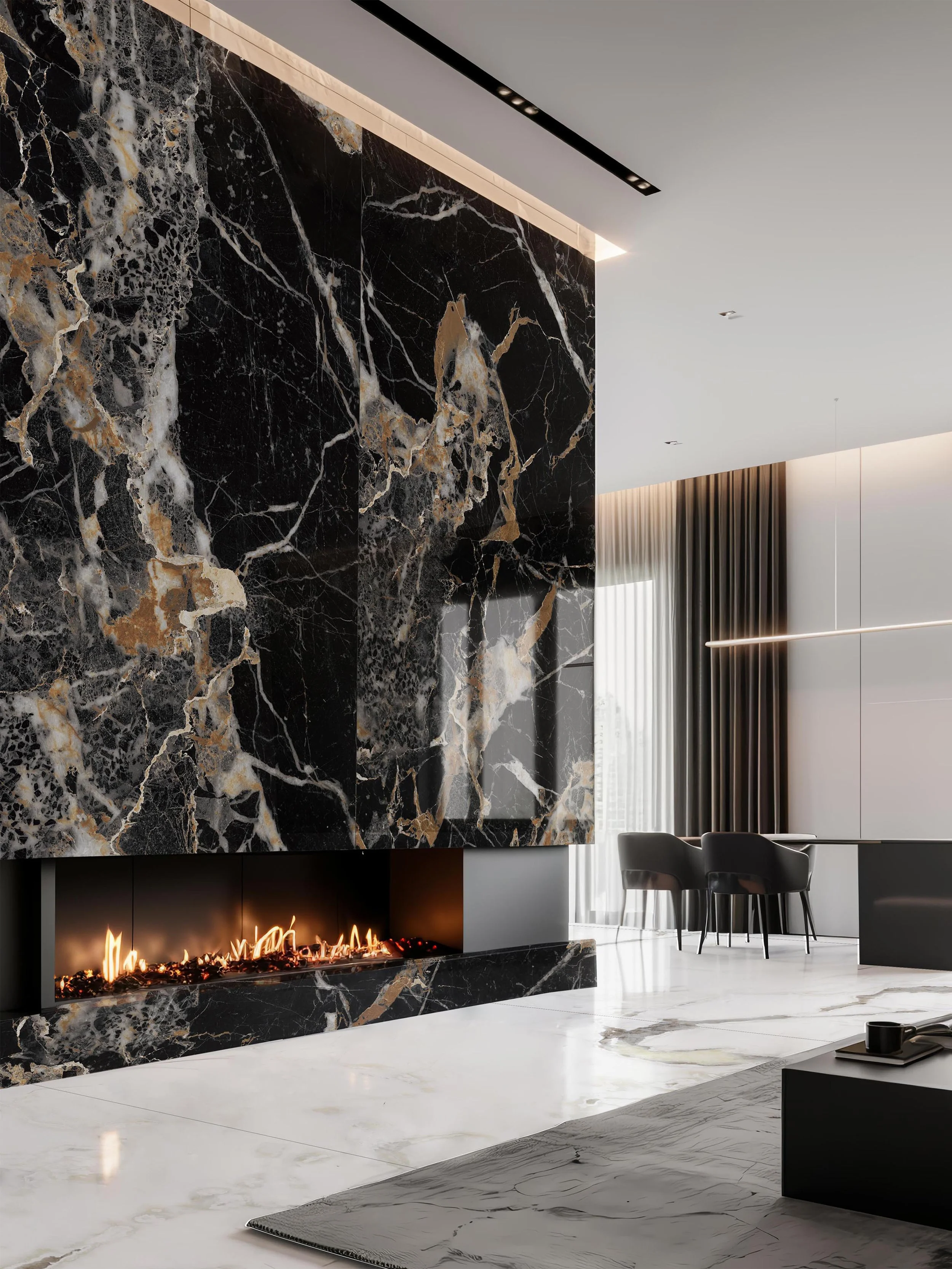 Ankara Golden 5' x 10' Porcelain Slab | CIERO