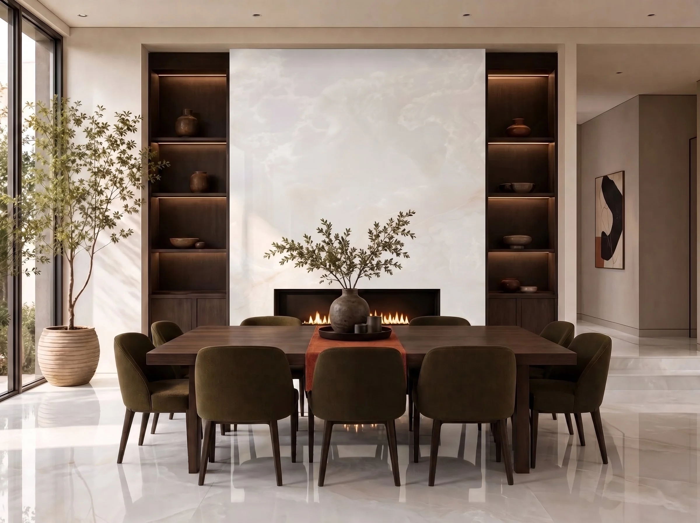 Onyx White 4' x 8' Porcelain Slab | CIERO