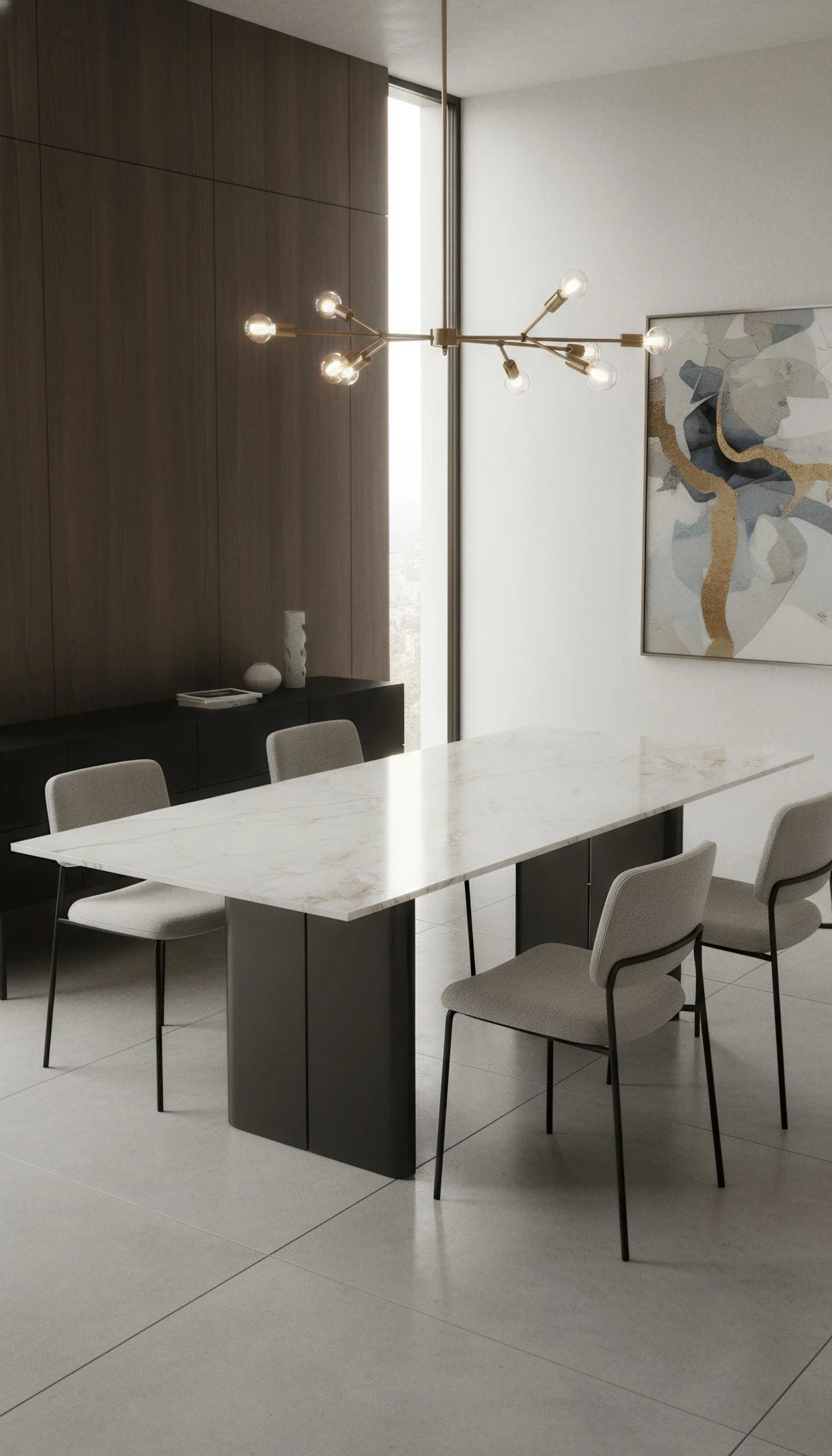 Zeus White 5x10 Porcelain Slab | CIERO