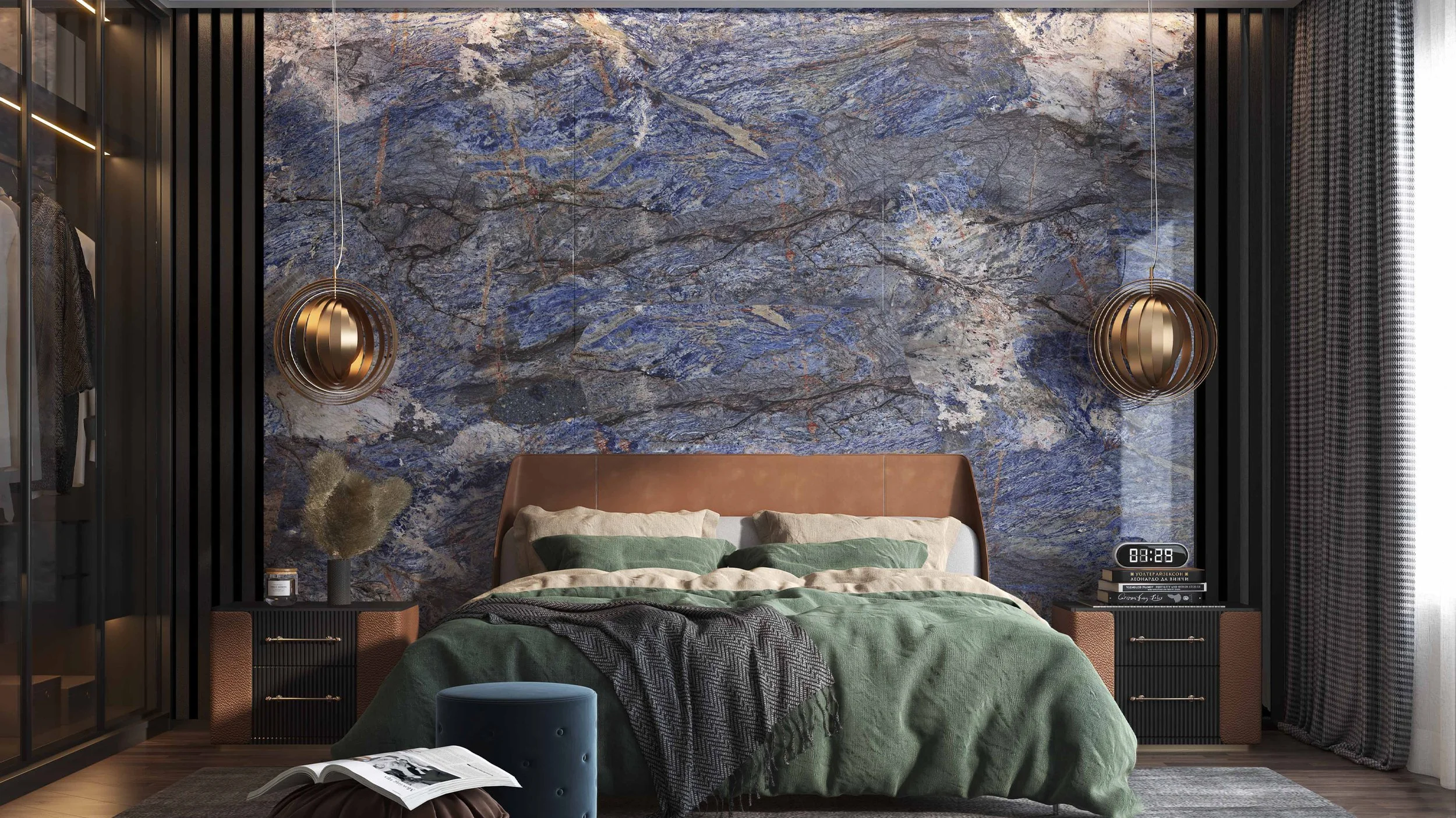 Sodalite 4' x 9' Porcelain Slab | CIERO