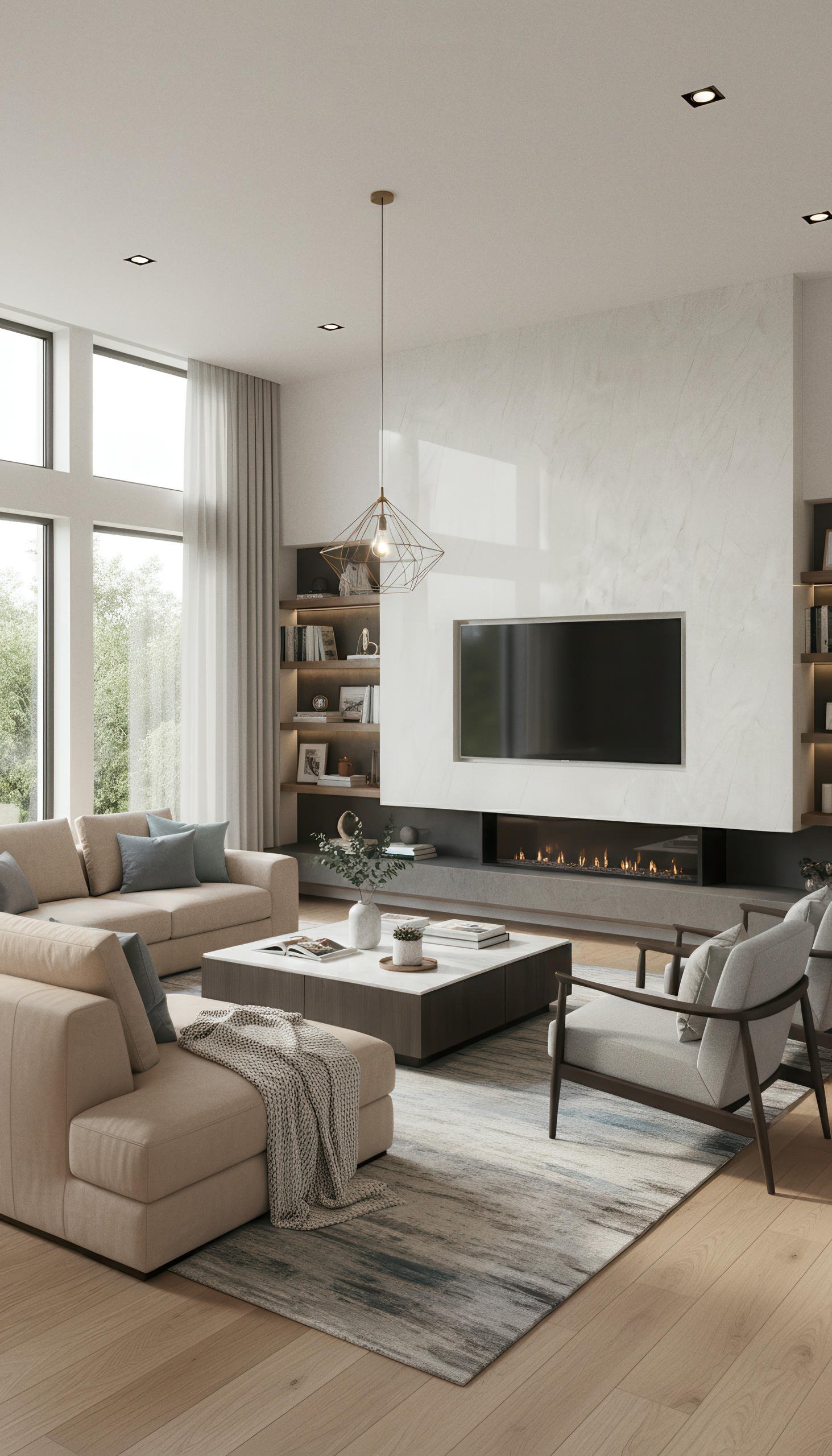 Glacier Crystal 4x10 Porcelain Slab | CIERO