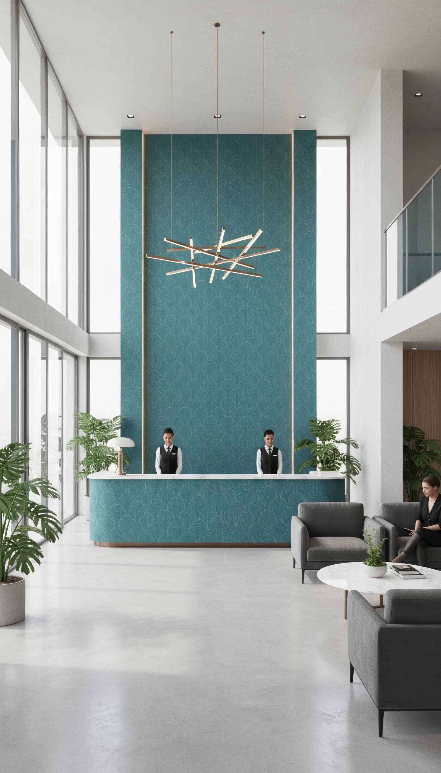 Zen Crest Teal 80cm x 260cm Porcelain Slab | CIERO