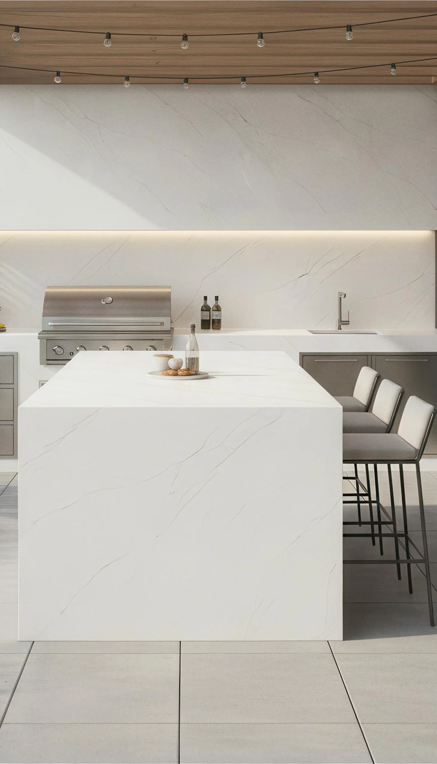 White Jade 4x9 Porcelain Slab | CIERO INC
